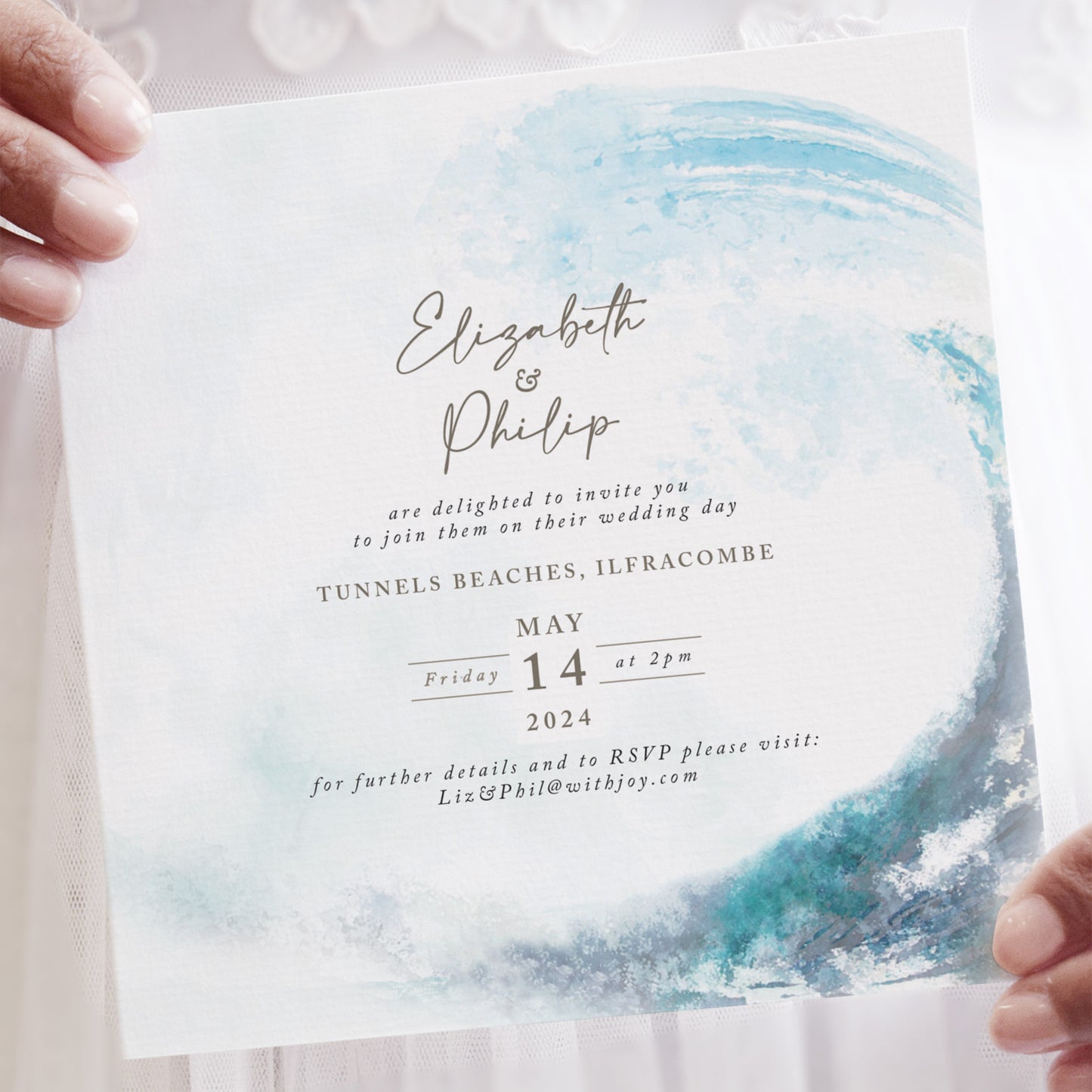 Ocean Road Wedding Invitation