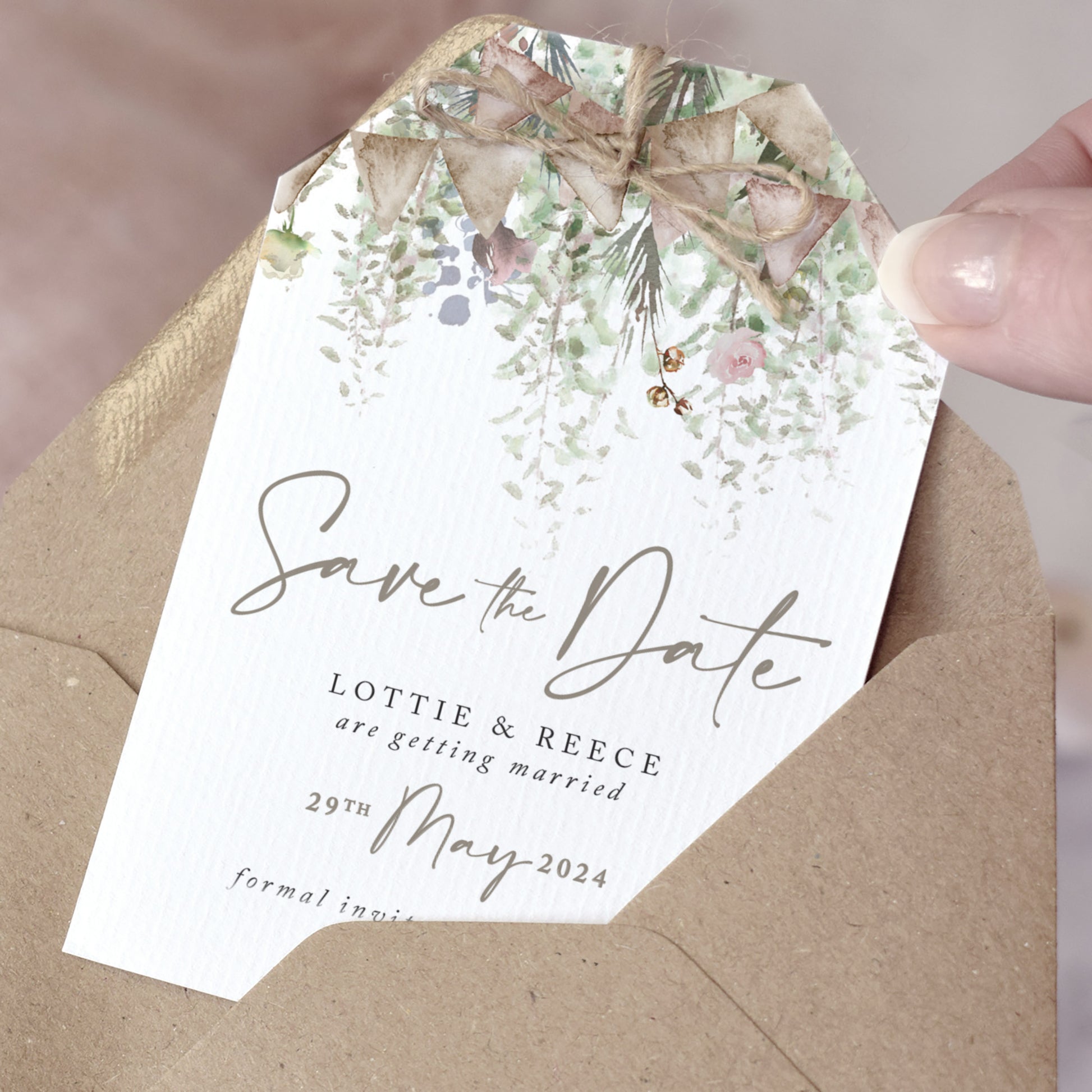barn wedding save the date cards