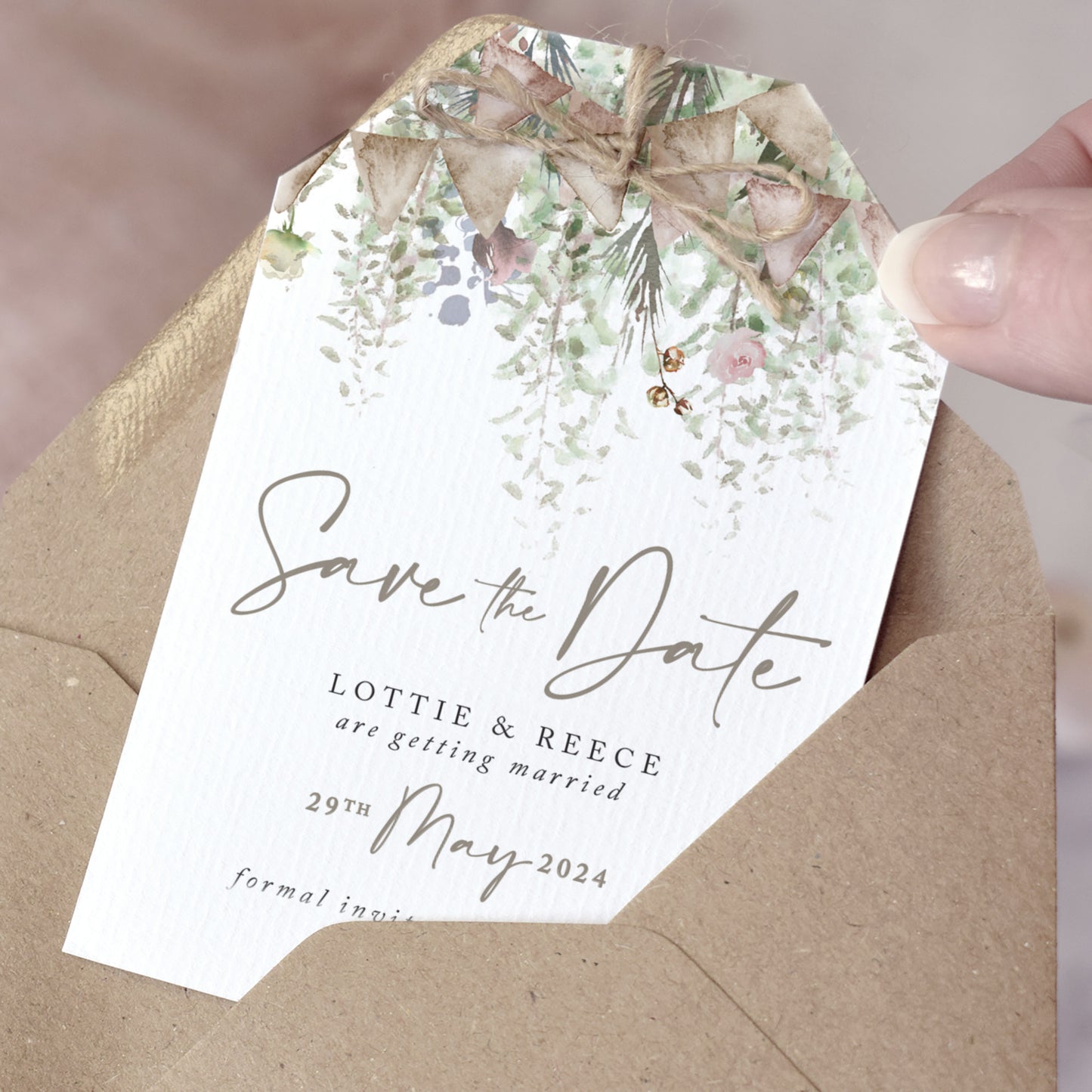 SAMPLE Save the Date Tag