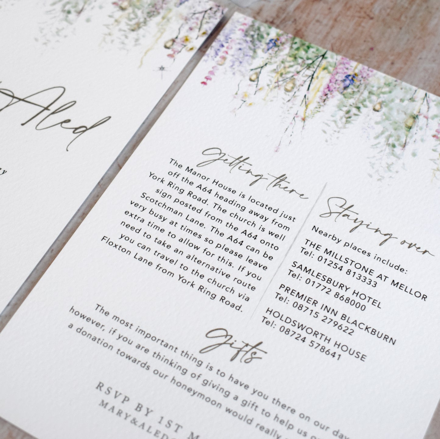Whimsical Spring Wedding Invitation
