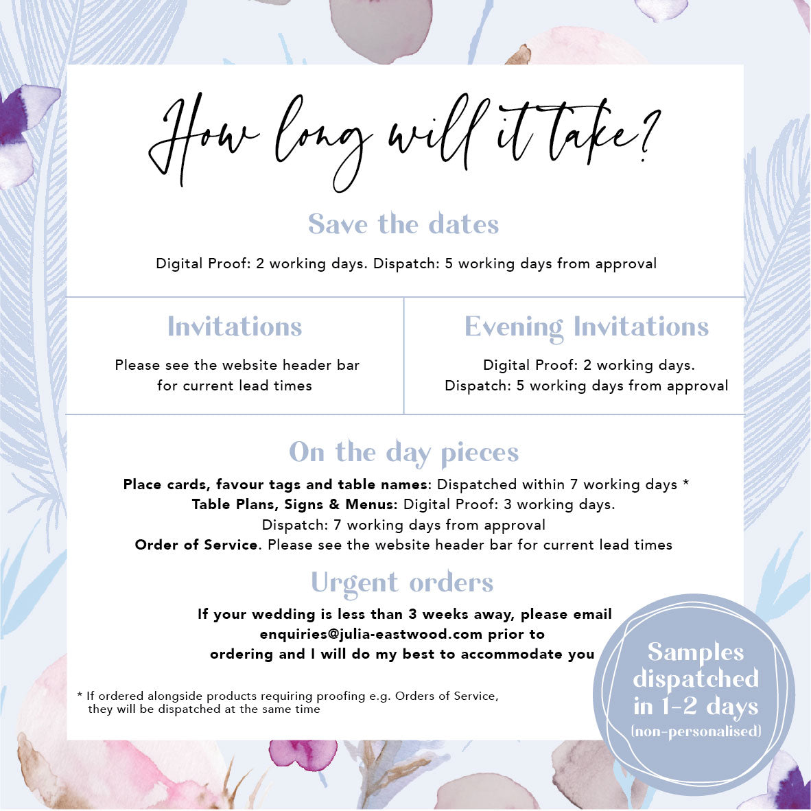 Periwinkle Wreath Square Wedding Invitation