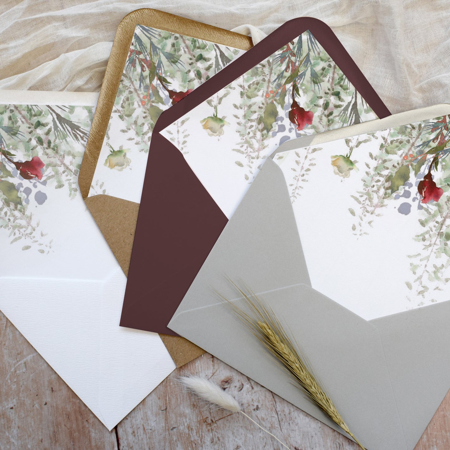 Whimsical Noel Wedding Save the Date Cards