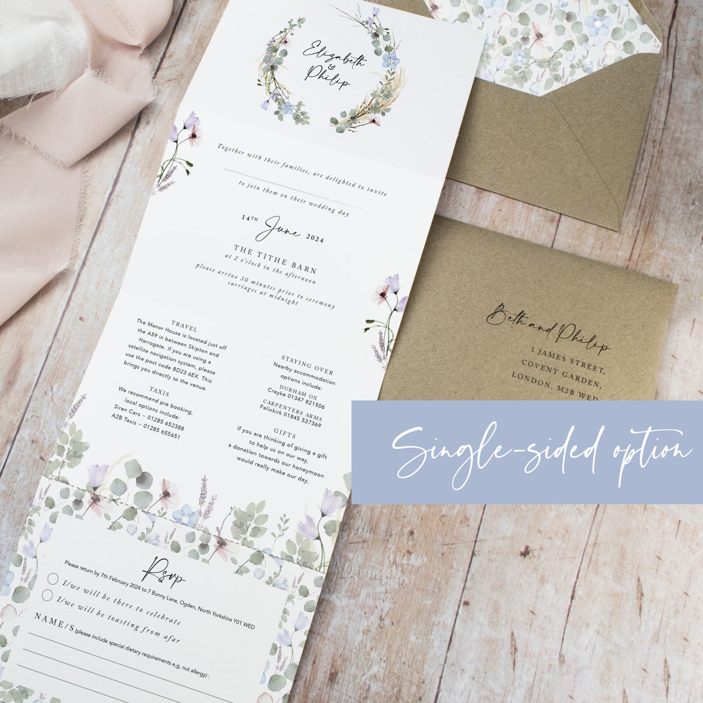 rustic wedding invitations
