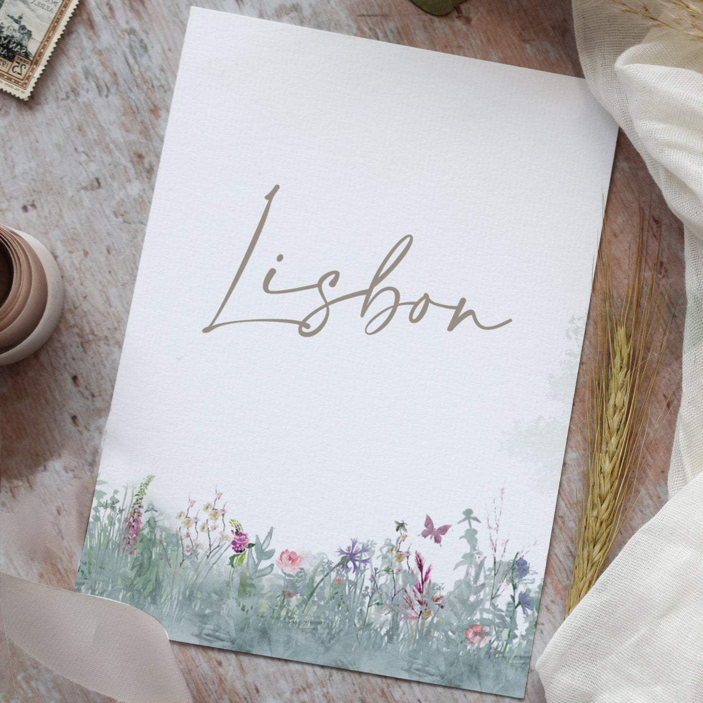 Secret Garden Table Name Cards