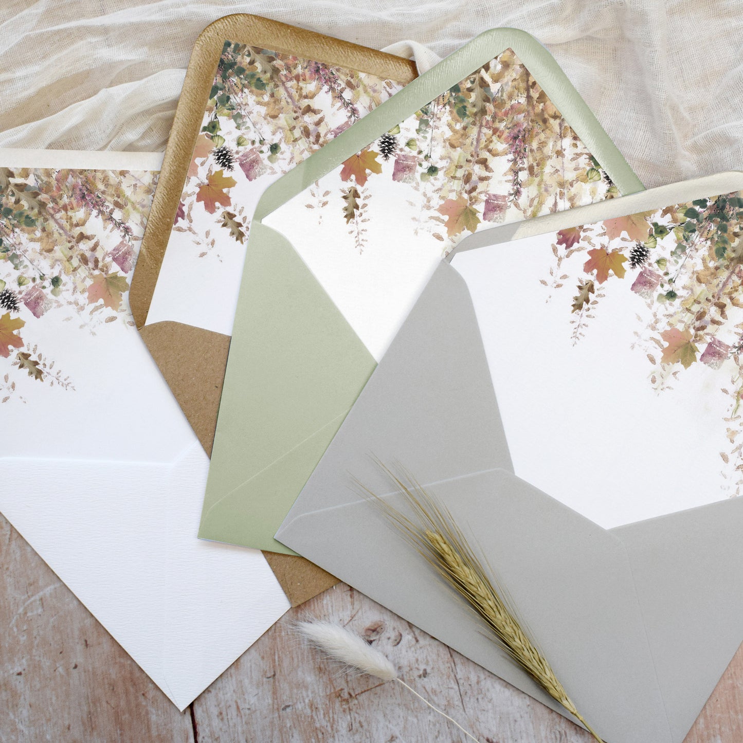 Whimsical Autumn Vellum Wrap