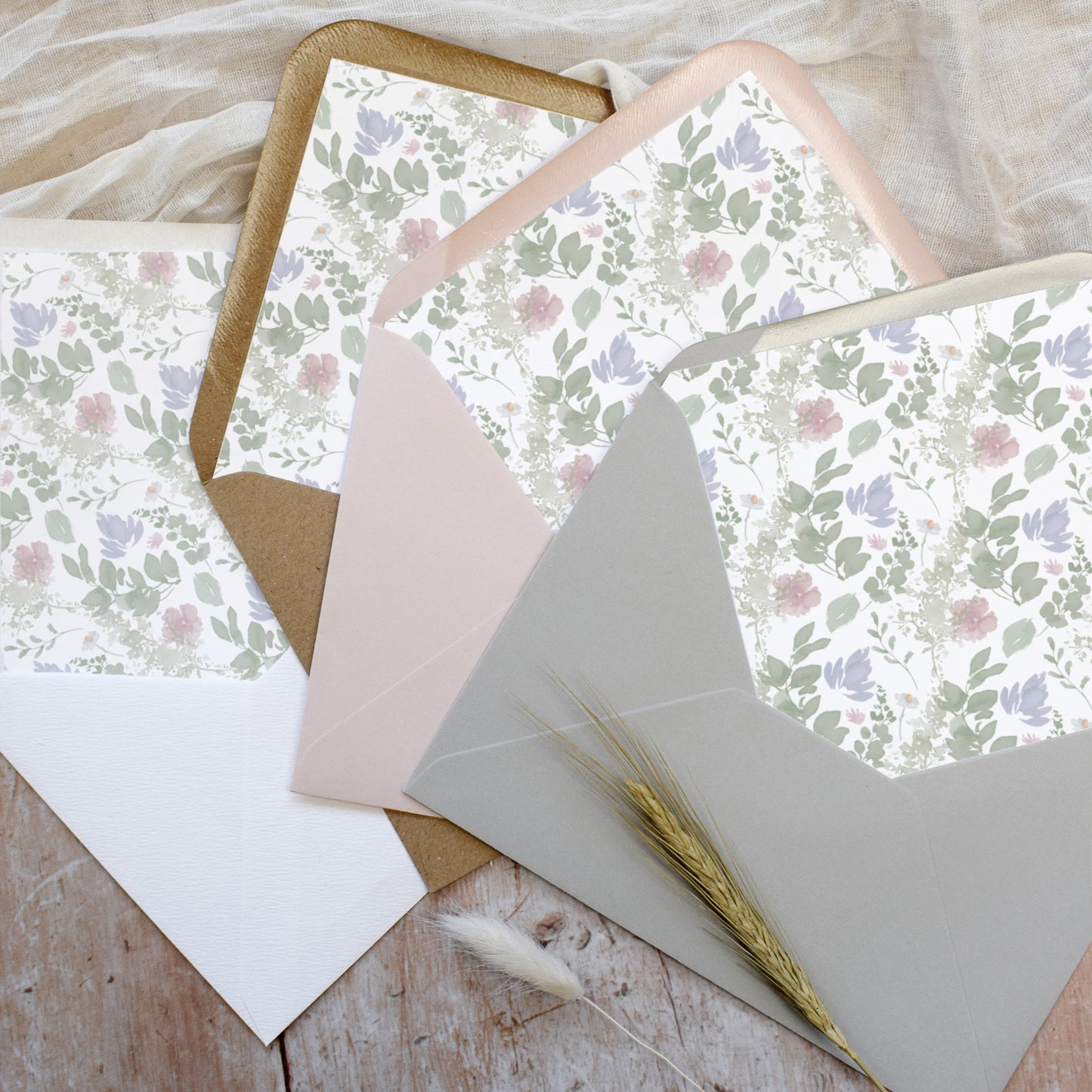 Wildflower Pattern Vellum Wrap