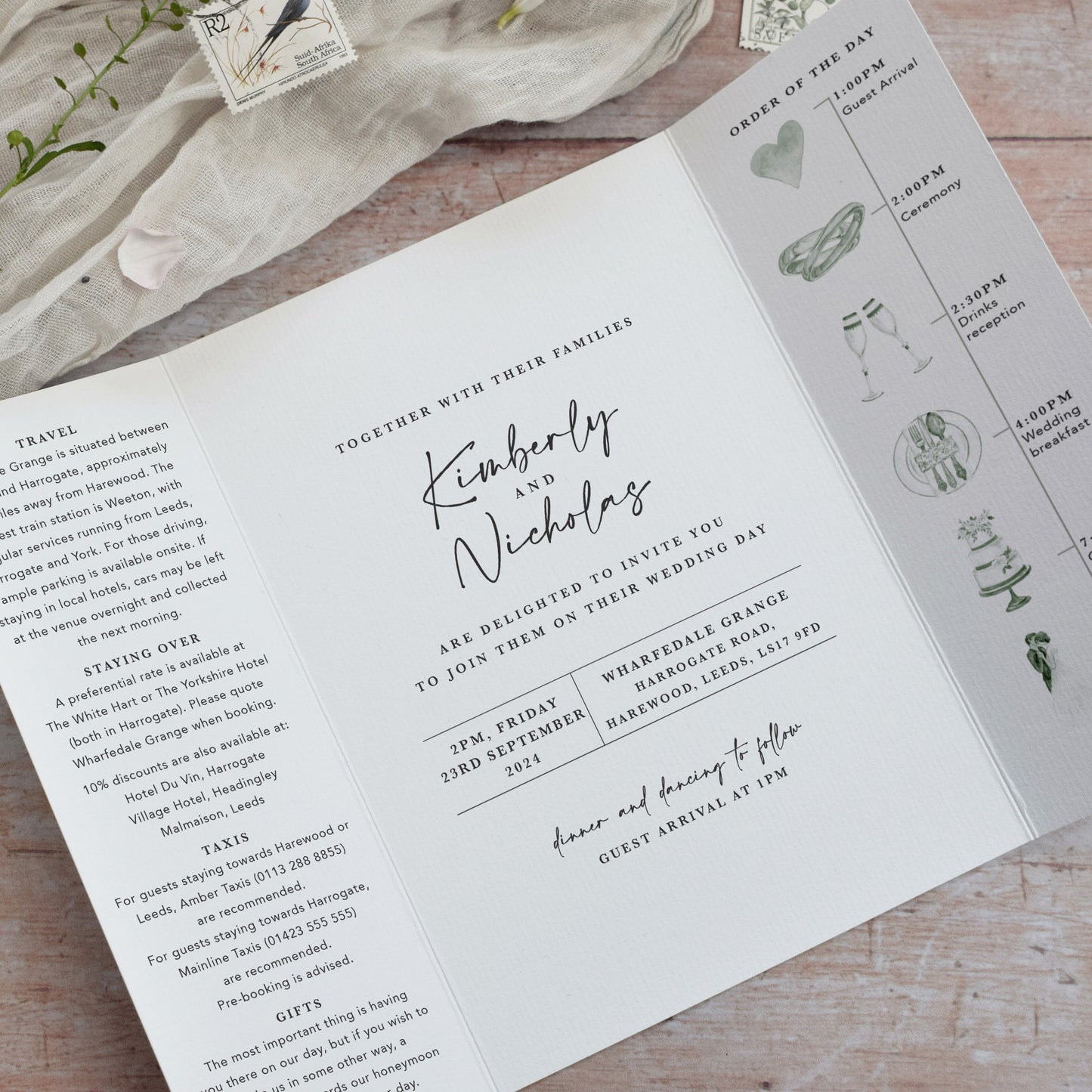 Wildflower Gatefold Invitation