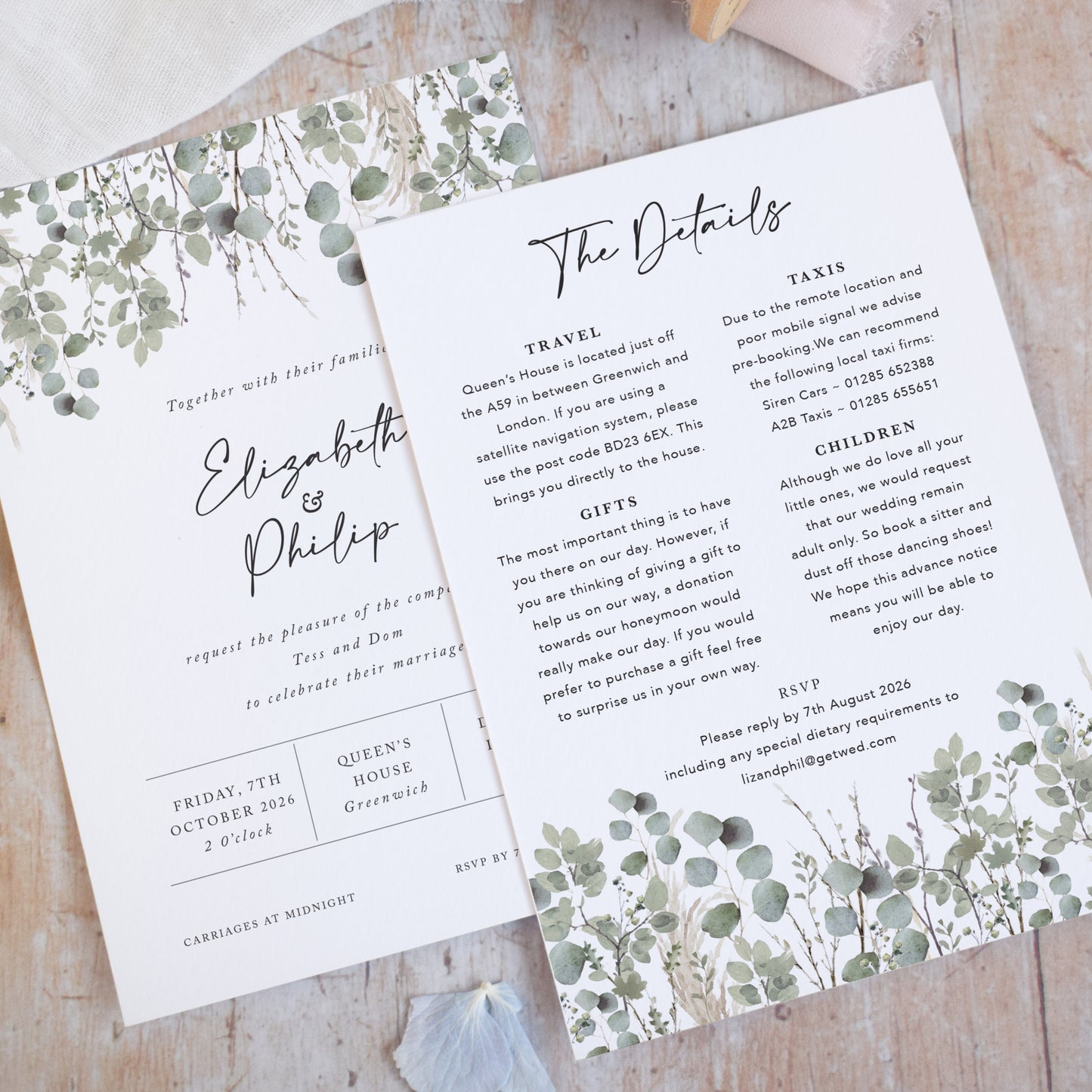 Willow Wedding Invitation