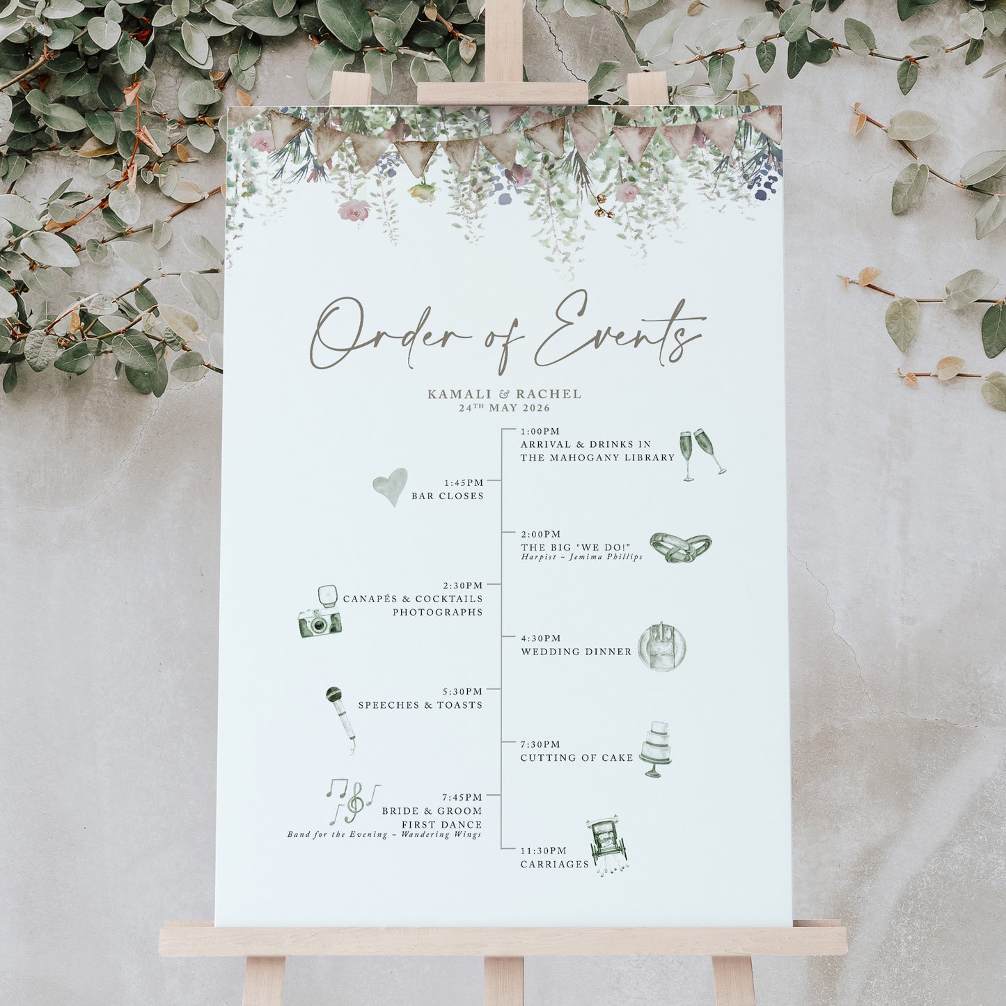 Whimsical Barn Order of the Day Sign