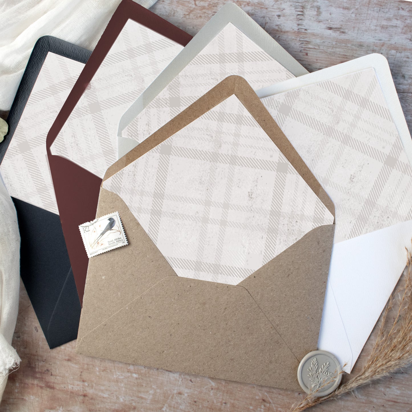 Highland Autumn 3 Fold Concertina Wedding Invitation