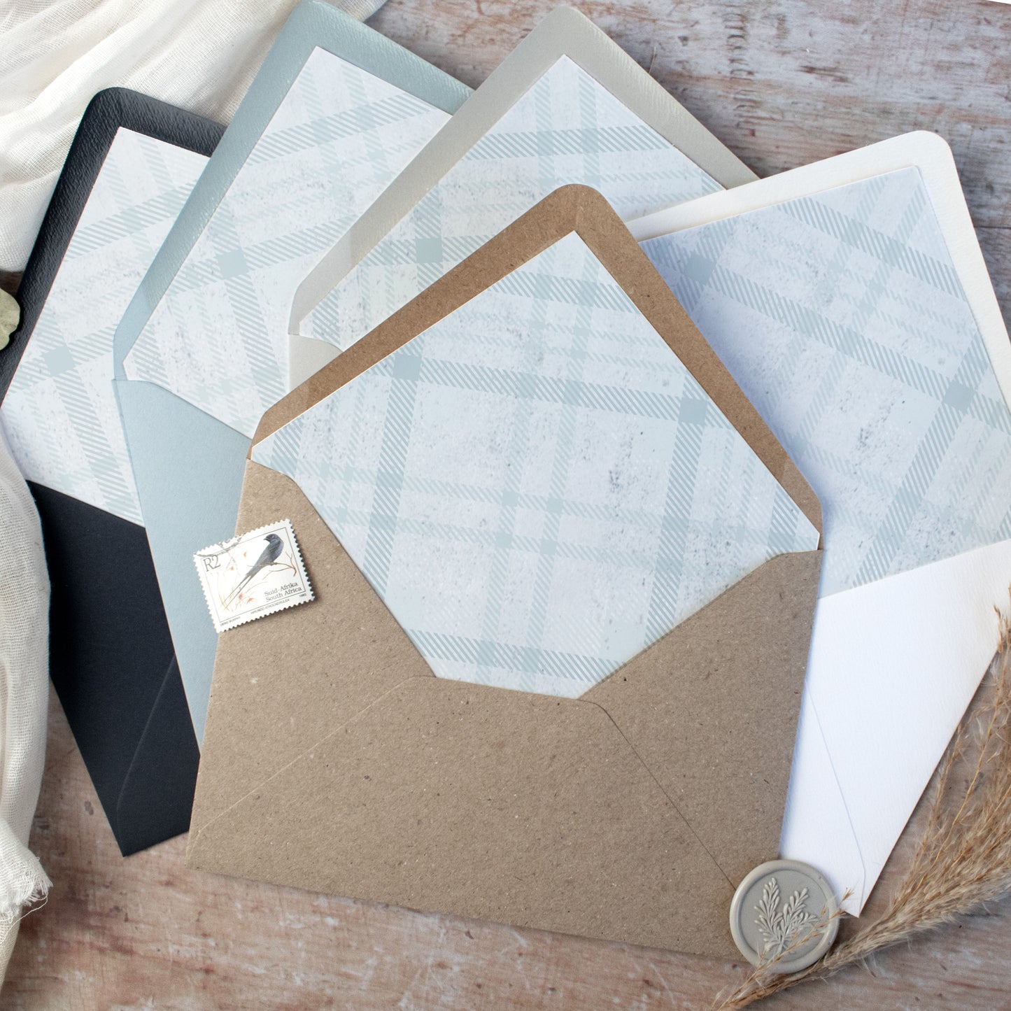 Highland Winter 3 Fold Concertina Wedding Invitation