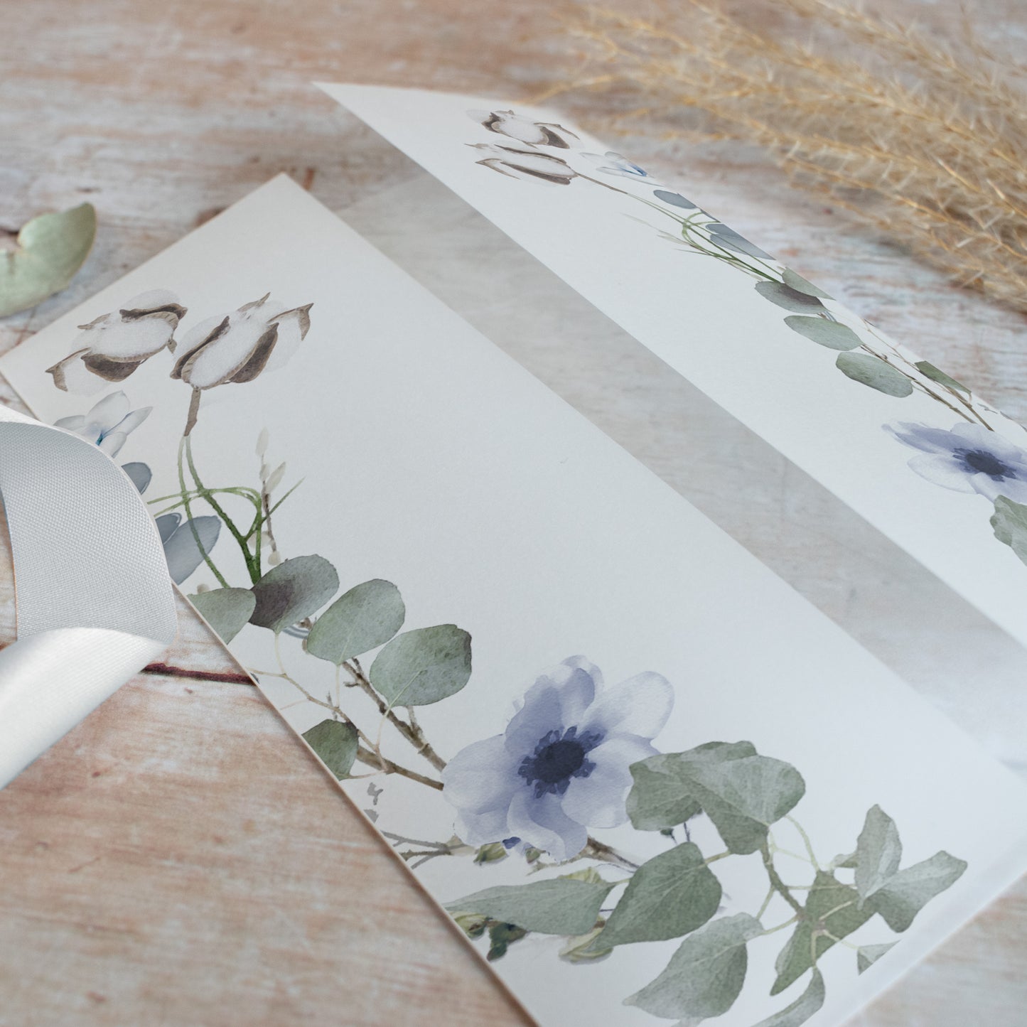 Winter Floral Vellum Wrap