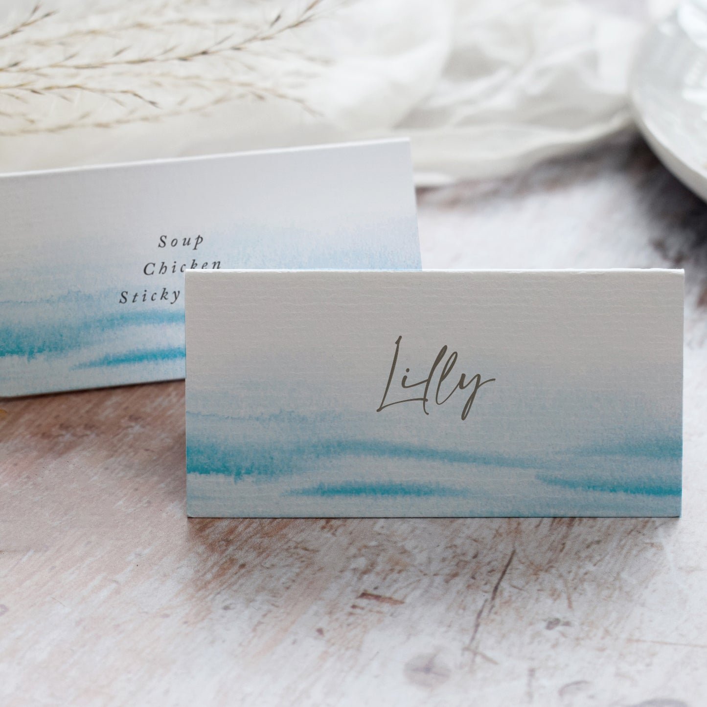 Ocean Wave Place Cards