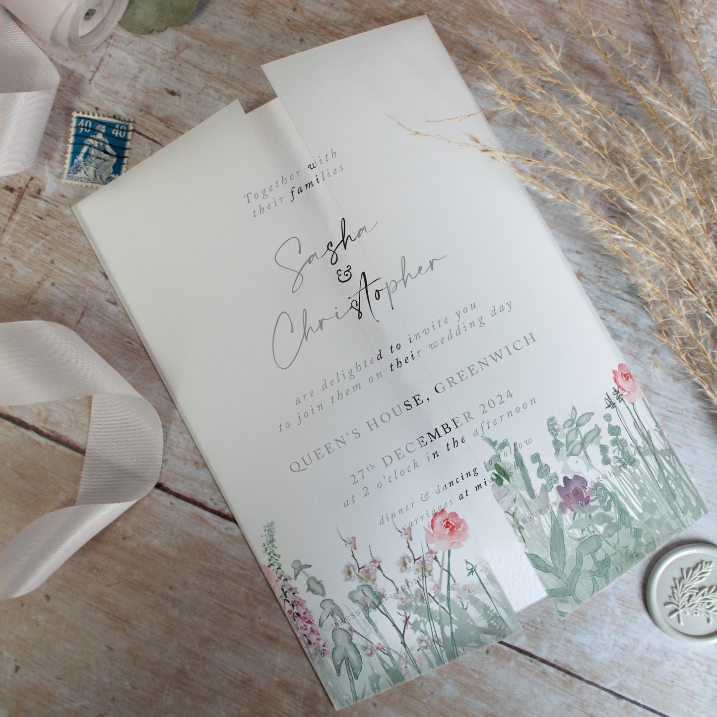 Secret Garden Vellum Wrap