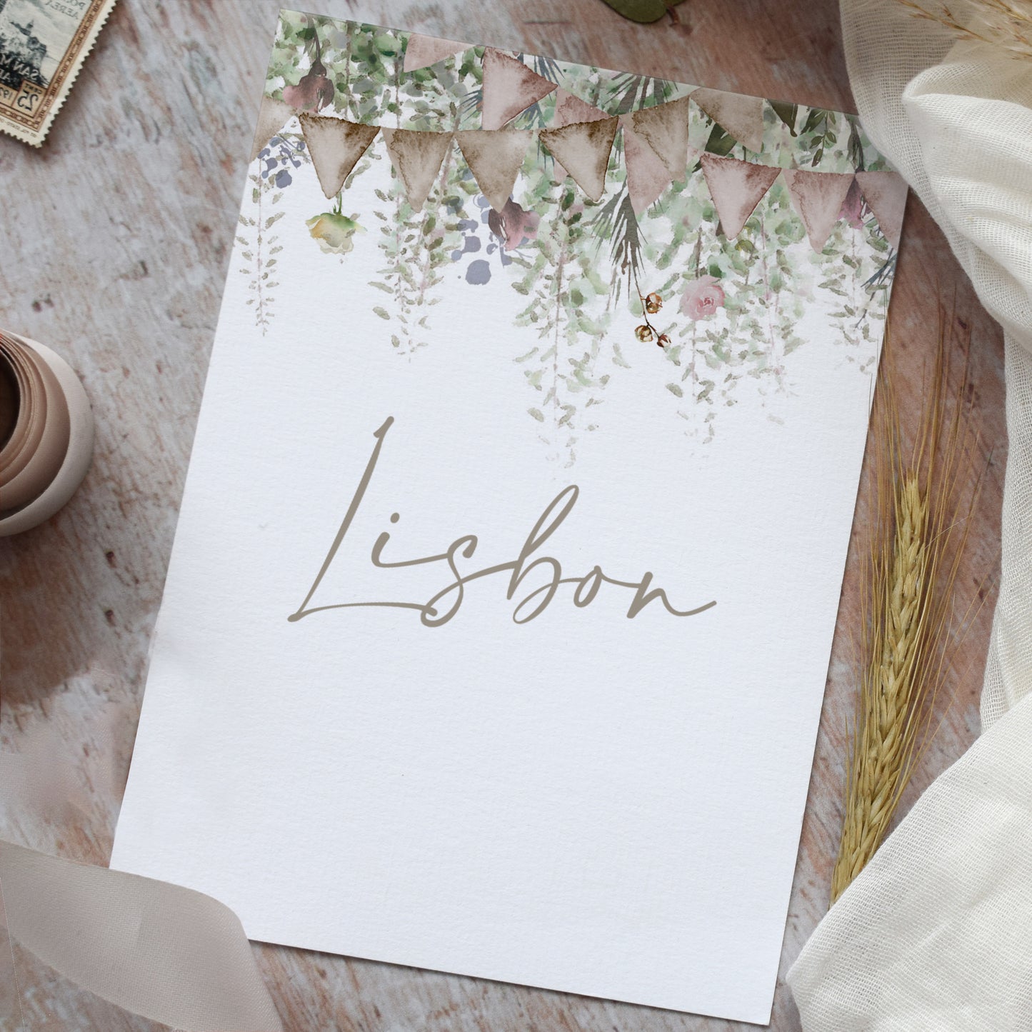 Whimsical Barn Table Name Cards