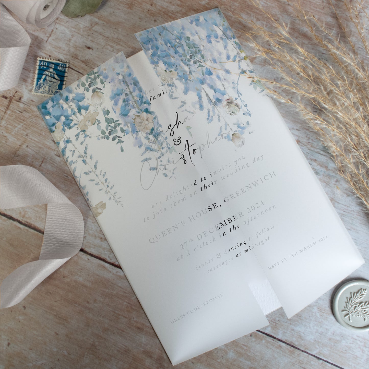 Whimsical Coast Vellum Wrap