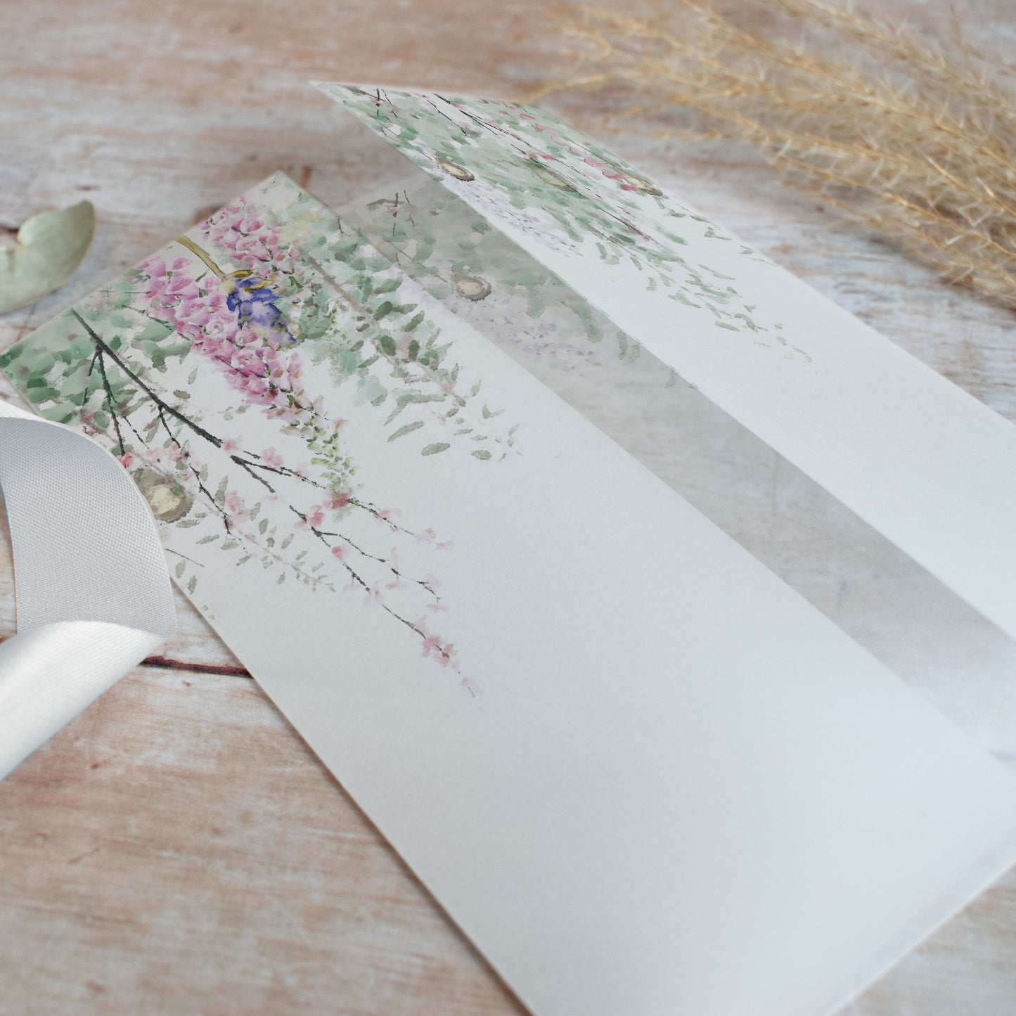 Whimsical Spring Vellum Wrap