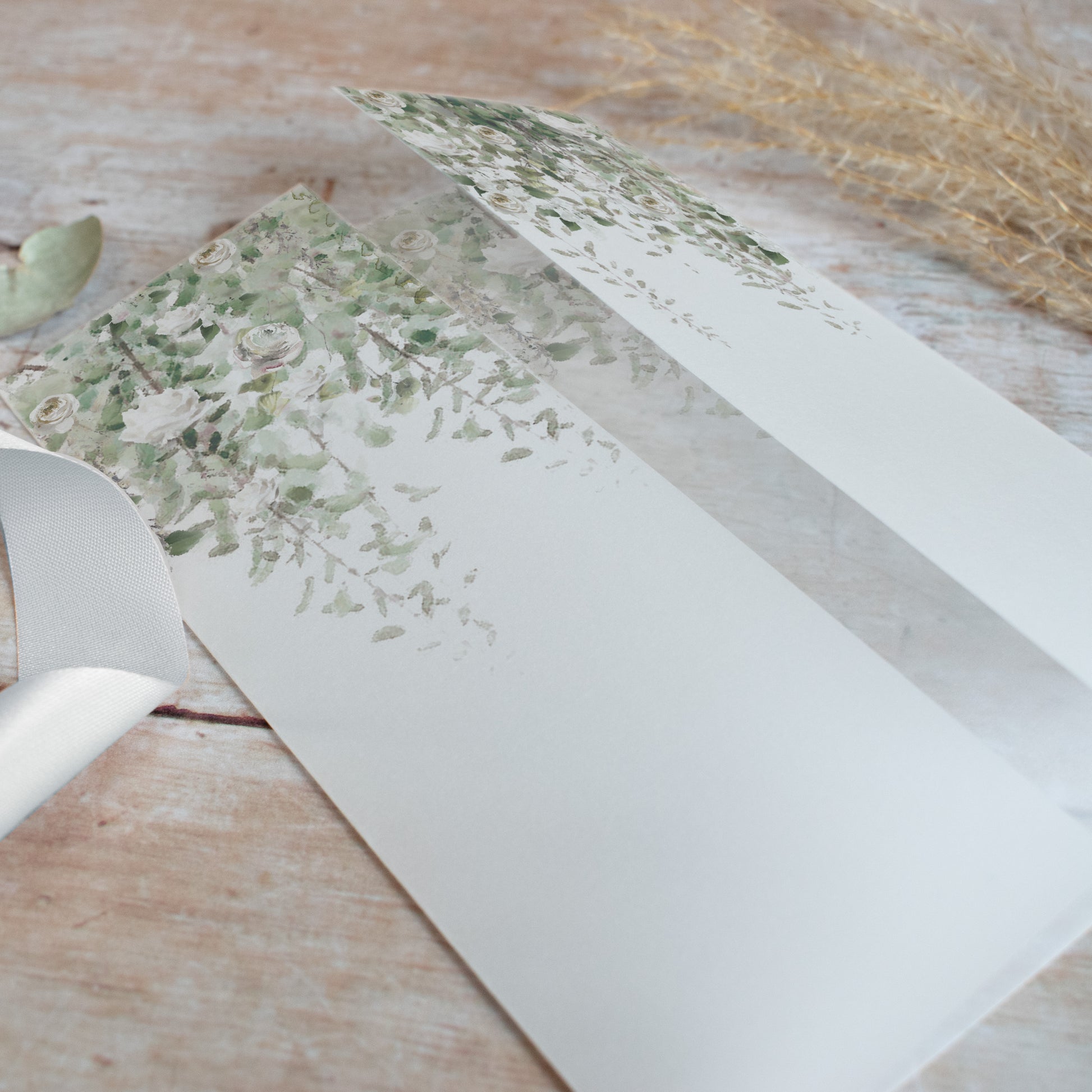 wedding invitations vellum wrap
