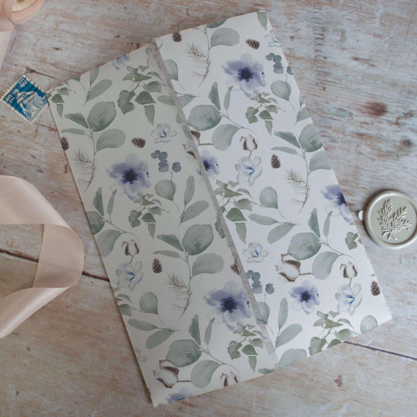 Winter Pattern Vellum Wrap