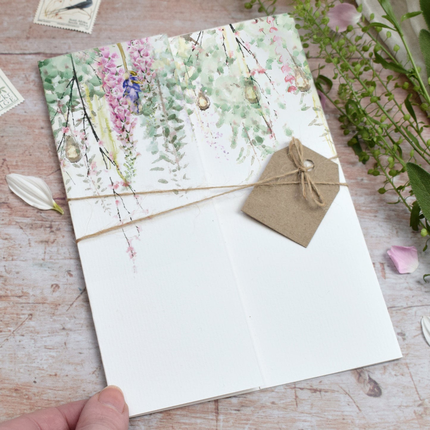 Whimsical Gatefold Wedding Invitation