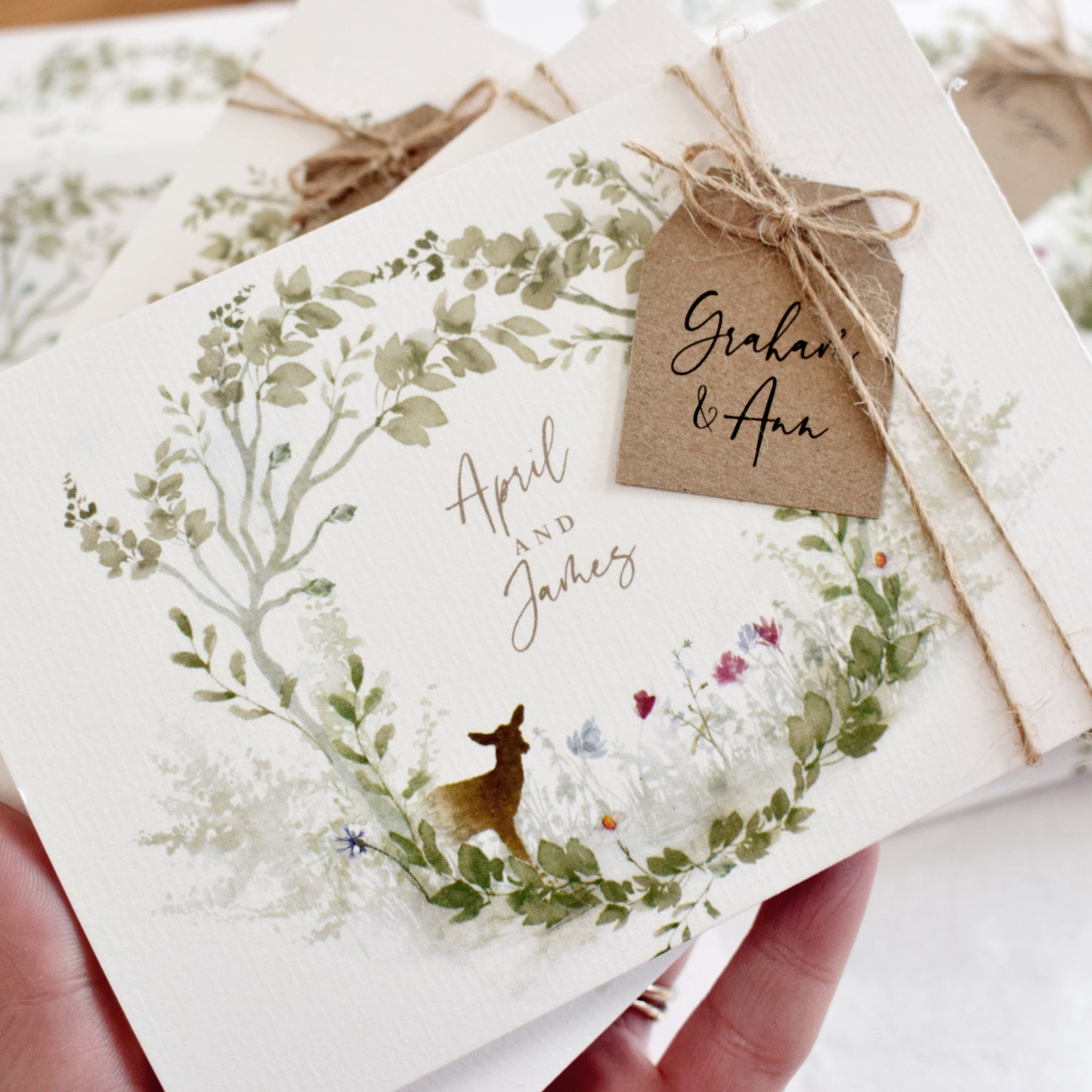 all in one rustic wedding invites