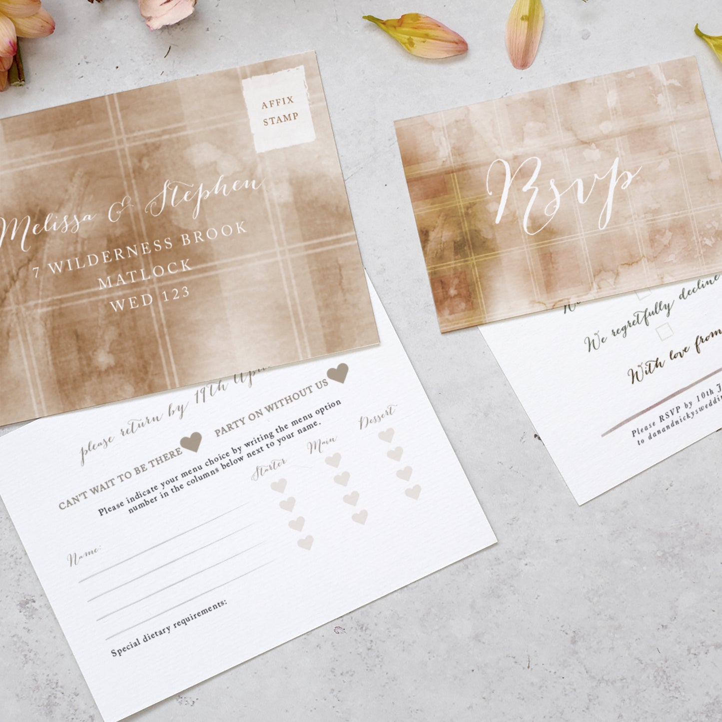 Highland Autumn Flat Invitation