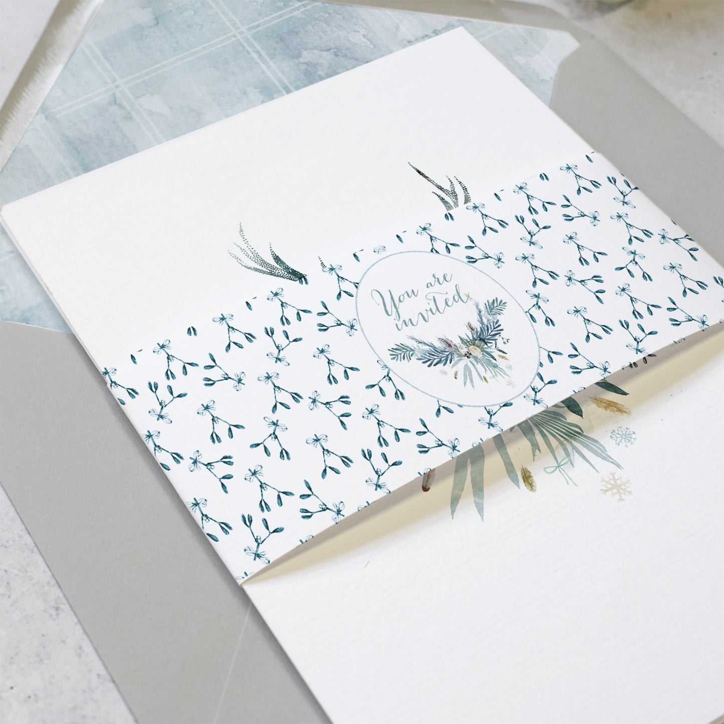 Highland Winter Flat Invitation