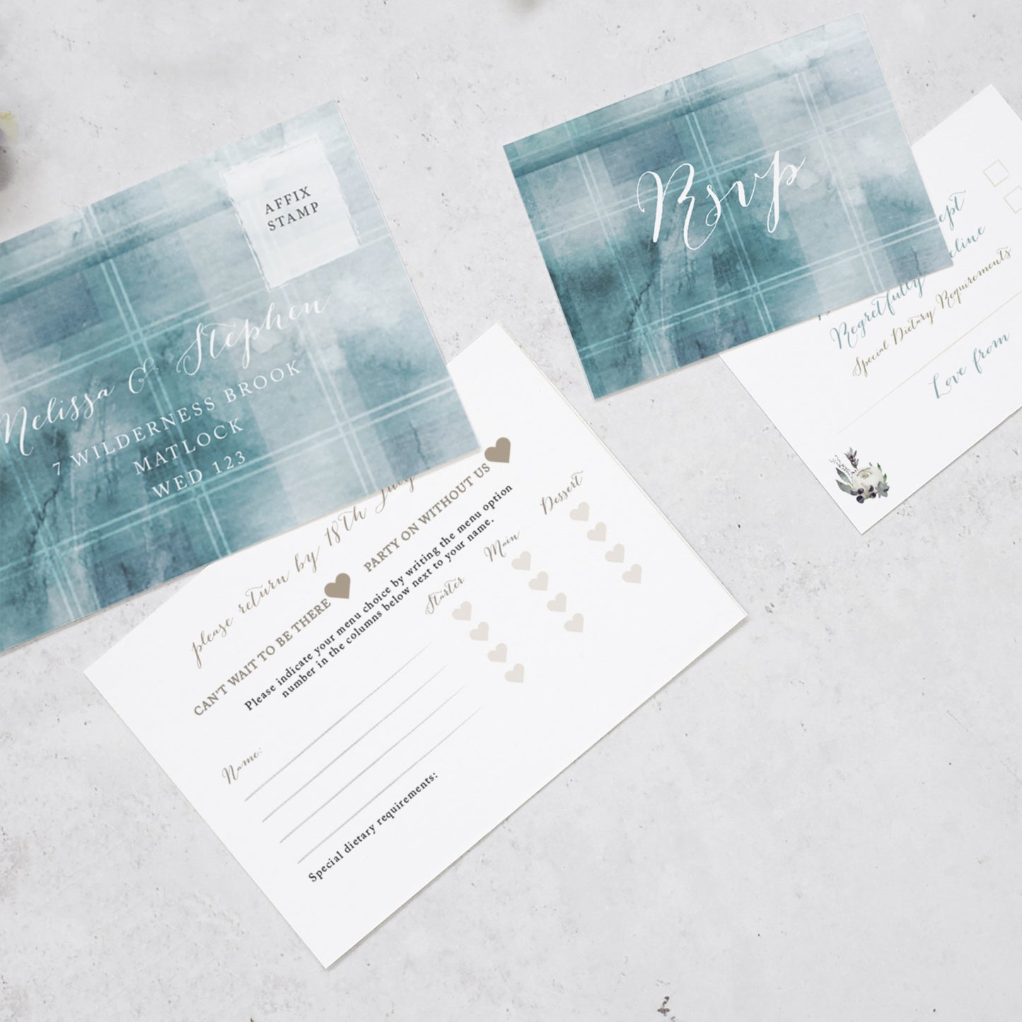 Highland Winter Flat Invitation