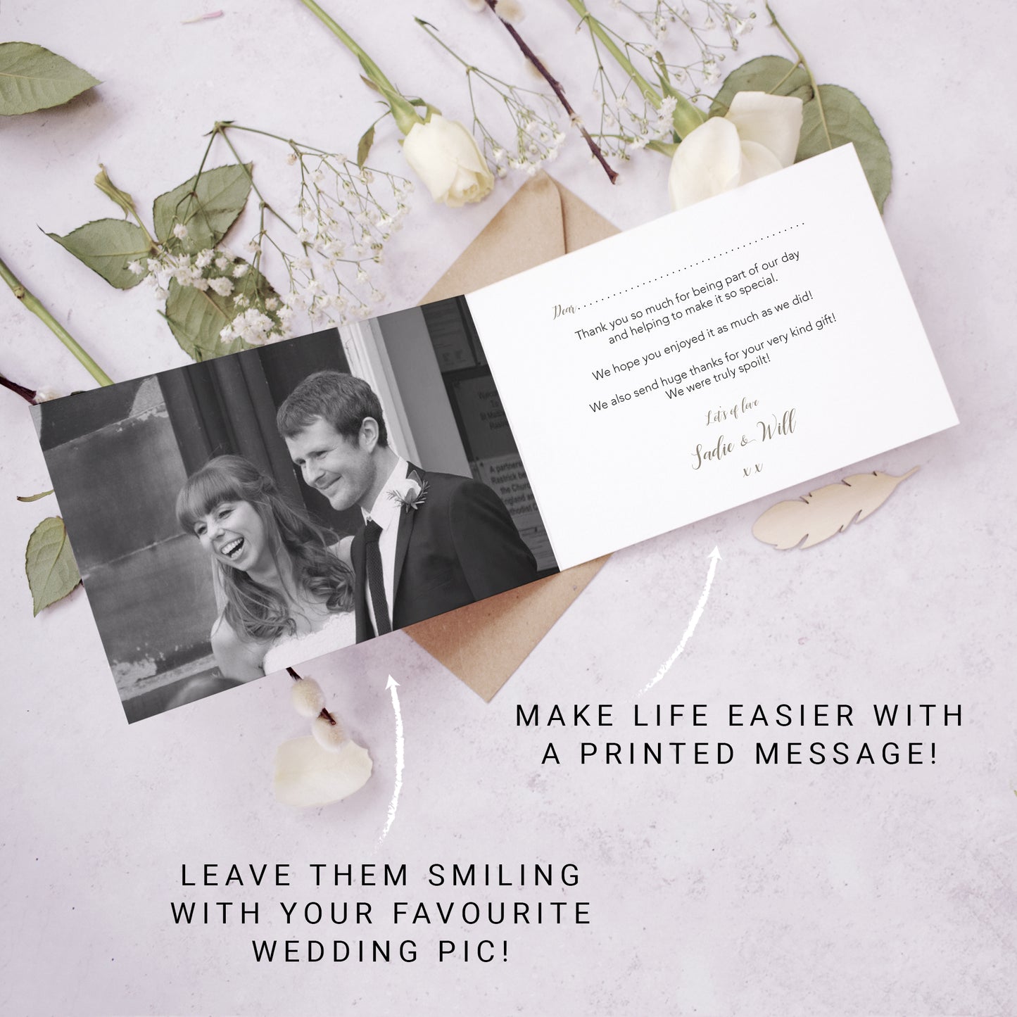 Personalised Photo Secret Garden Thank You Cards