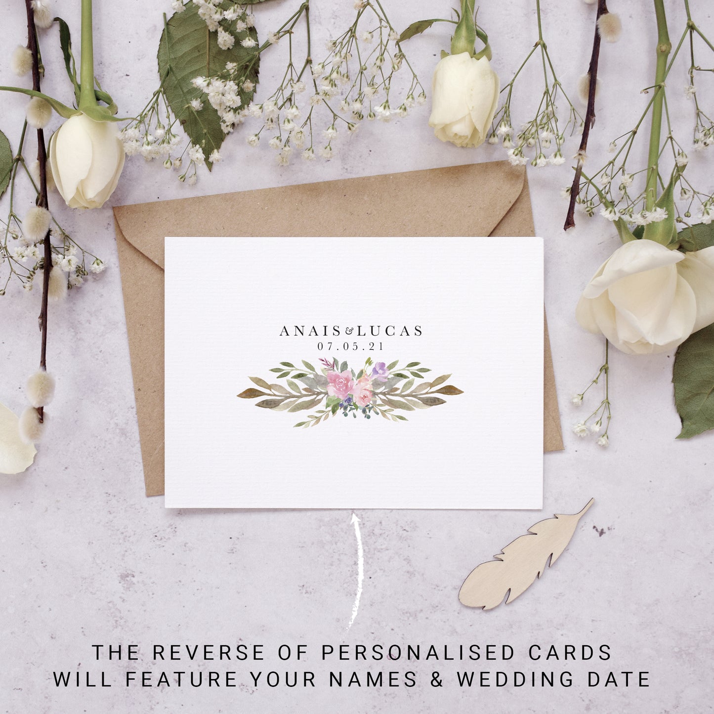 Personalised Photo Secret Garden Thank You Cards