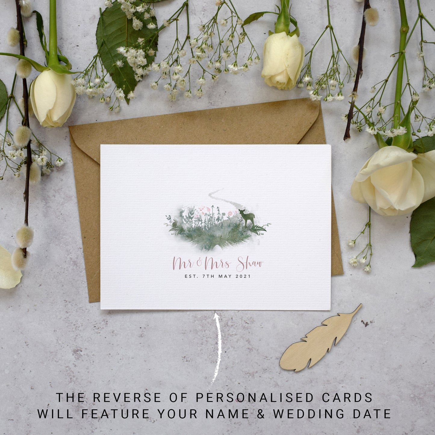 Personalised Photo Fairytale Blossom Thank You Cards