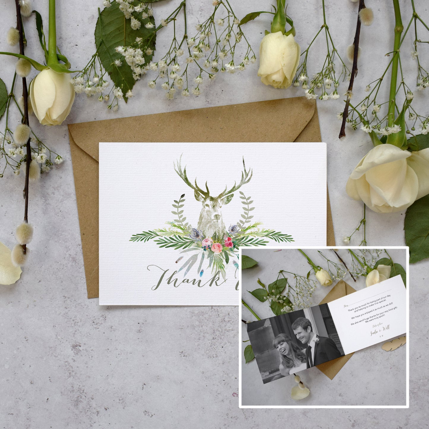 Personalised Photo Highland Summer Thank You Cards