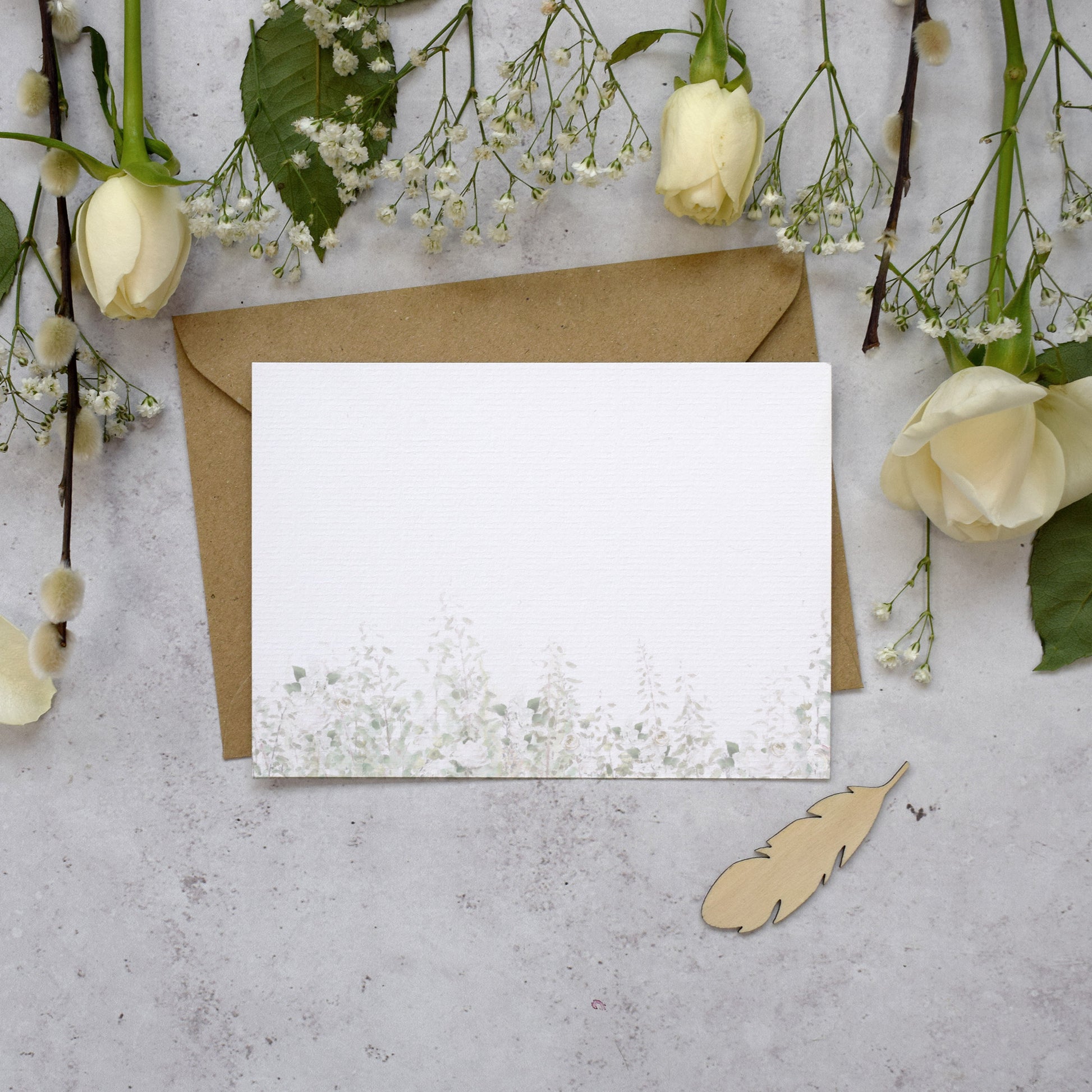 'Whimsical Windsor' wedding thank you postcards