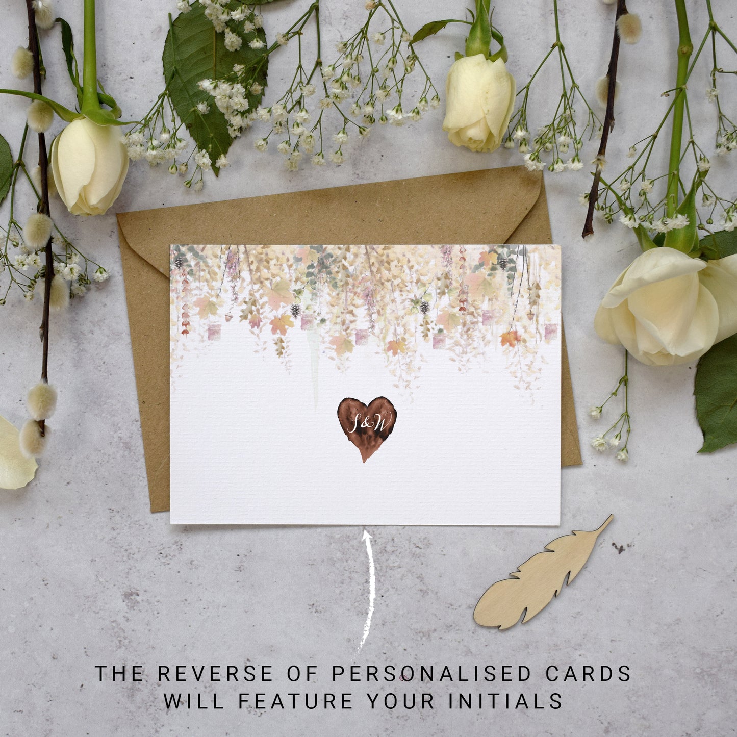 Personalised Photo Whimsical Autumn Thank You Cards