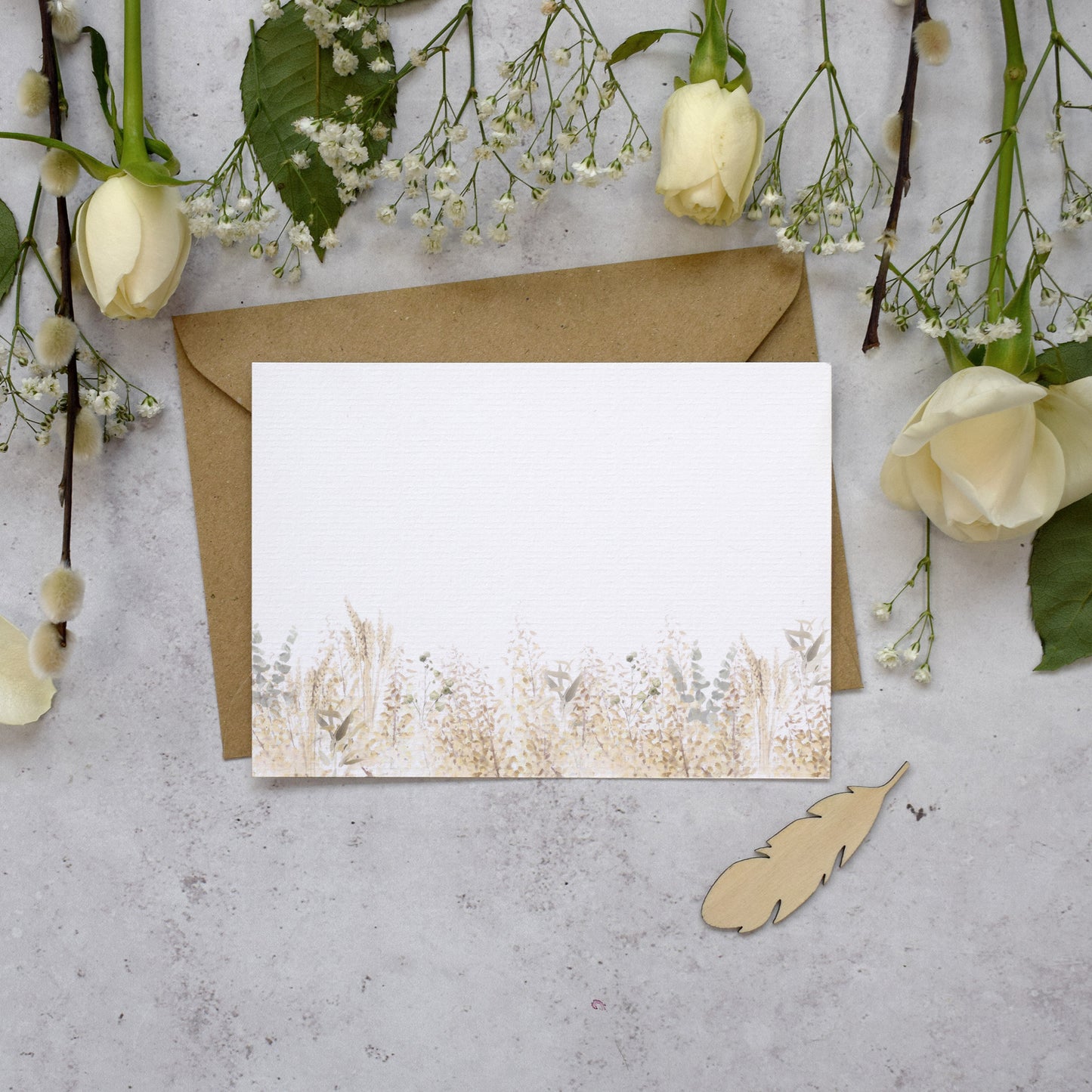 Whimsical Autumn Wedding Thank You Postcards