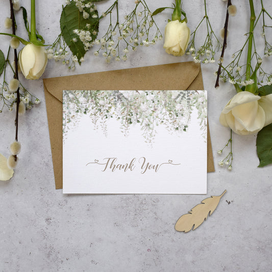 Wedding thank you postcards