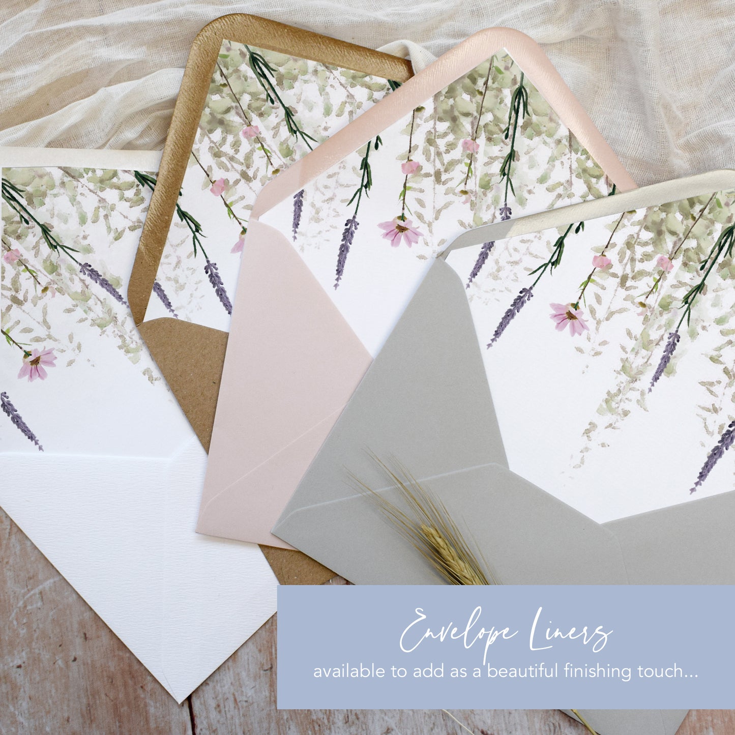 Whisper Wreath A6 Save the date cards