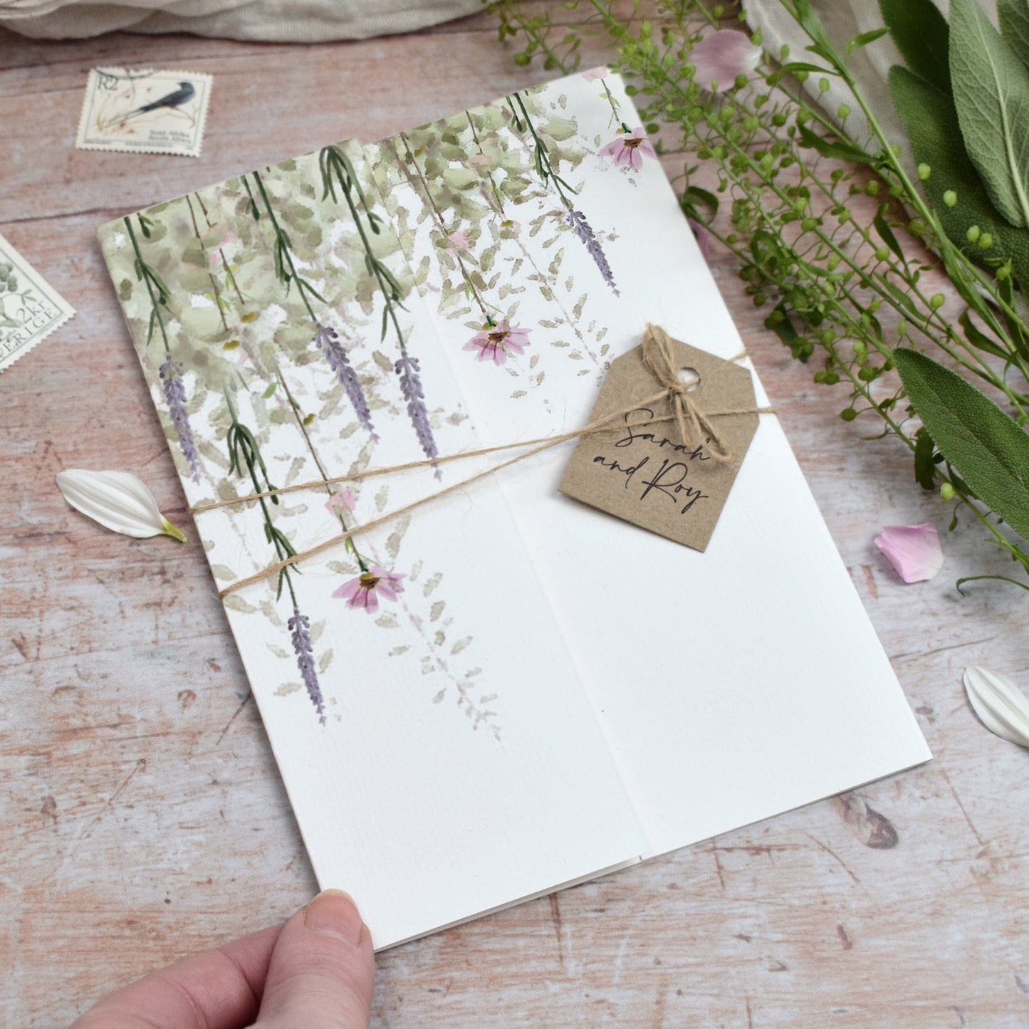 Whisper Gatefold Wedding Invitation