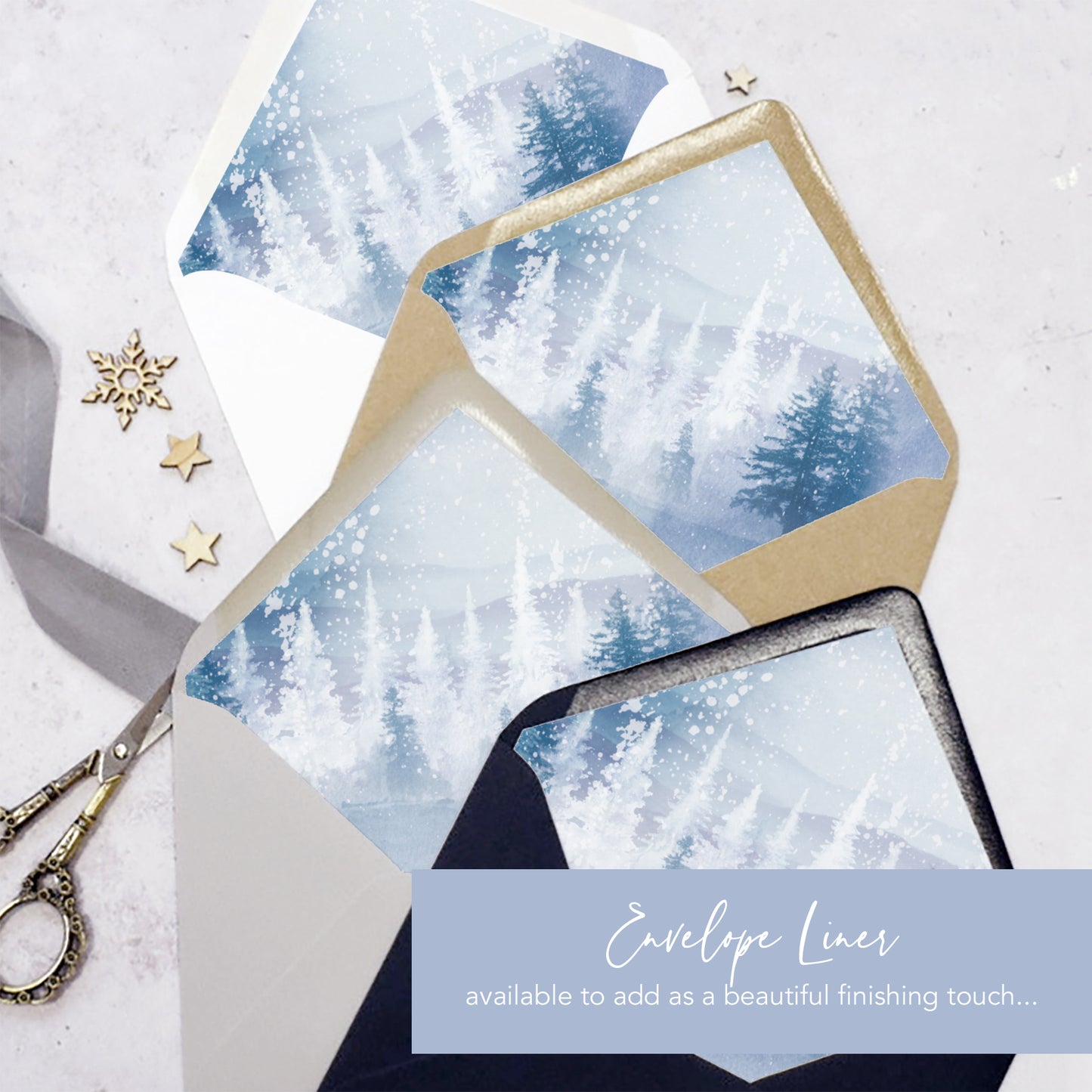 Winter Christmas Thank You Card