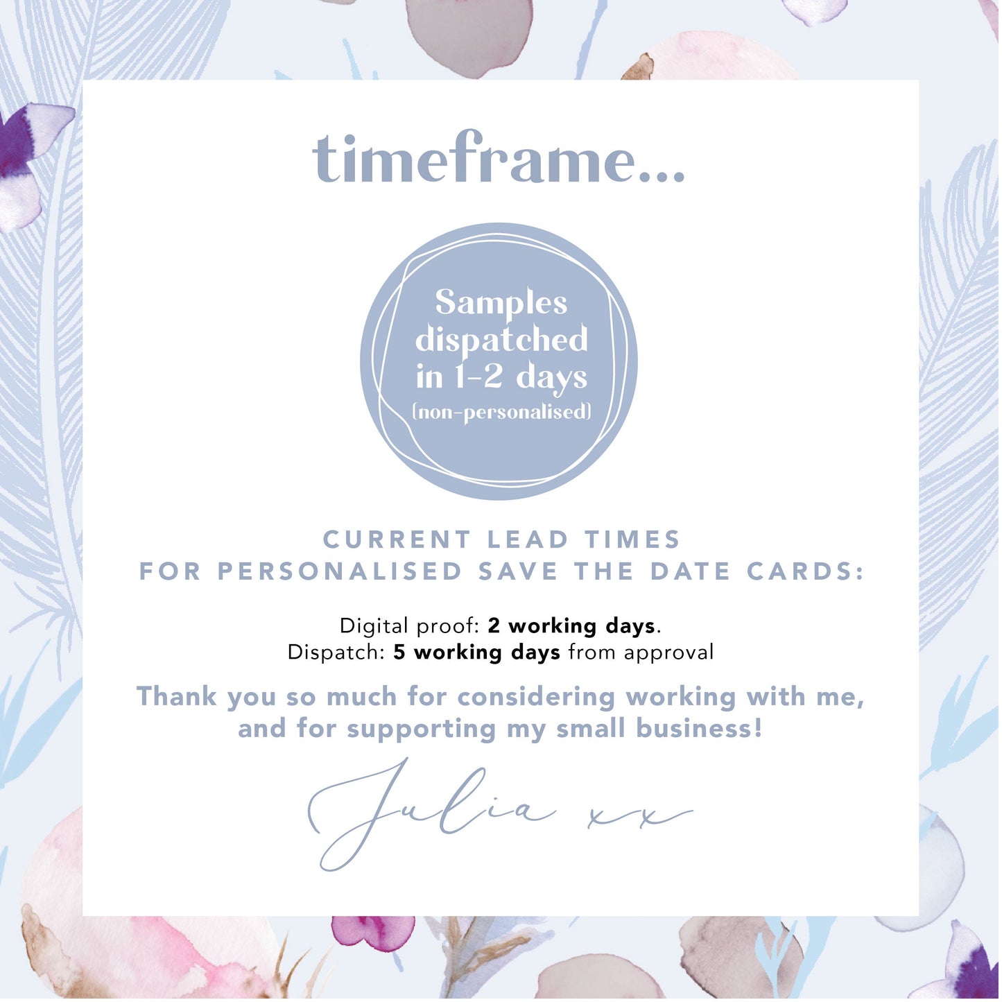 Whimsical Wreath Wedding Save the Date Cards