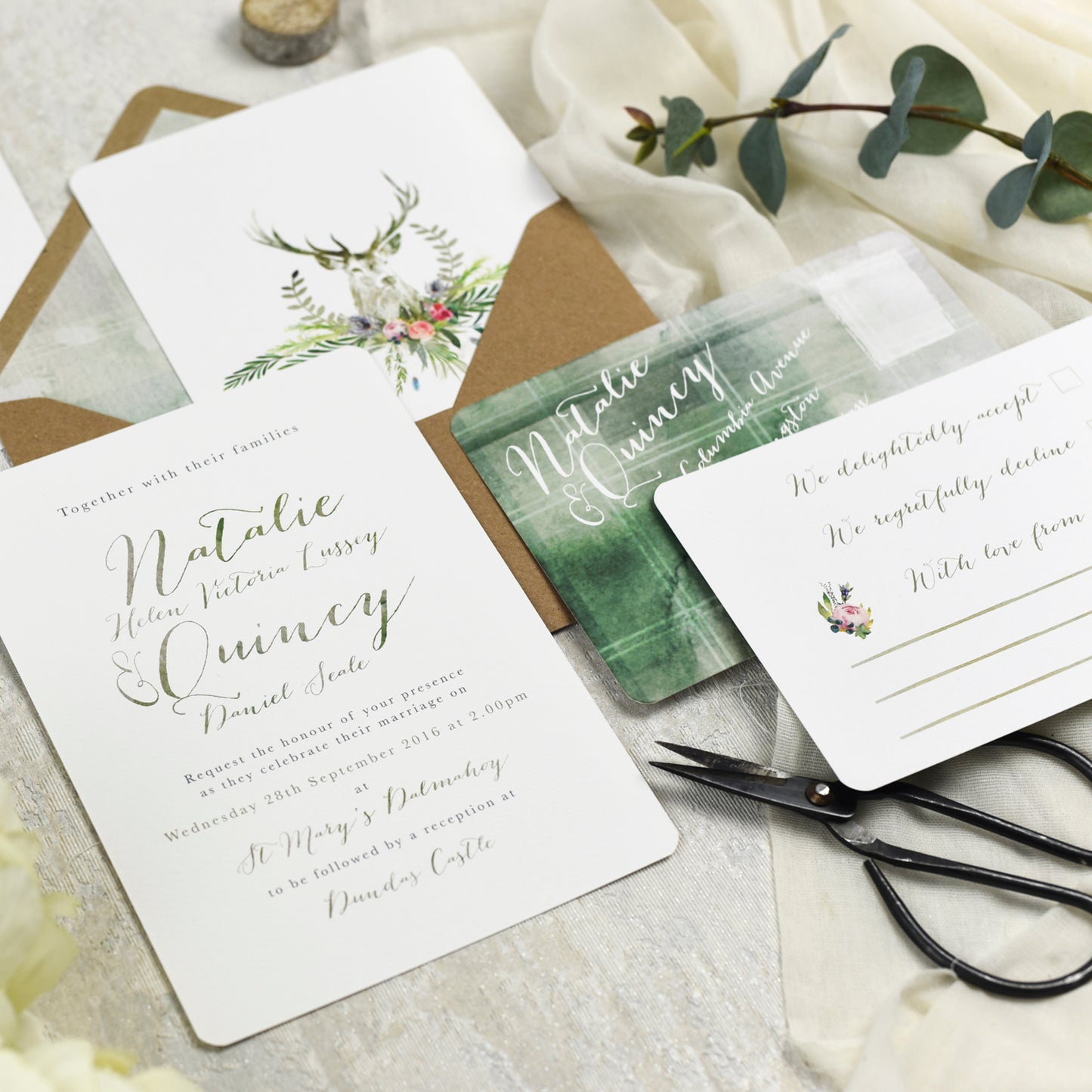 Highland Summer Flat Invitation