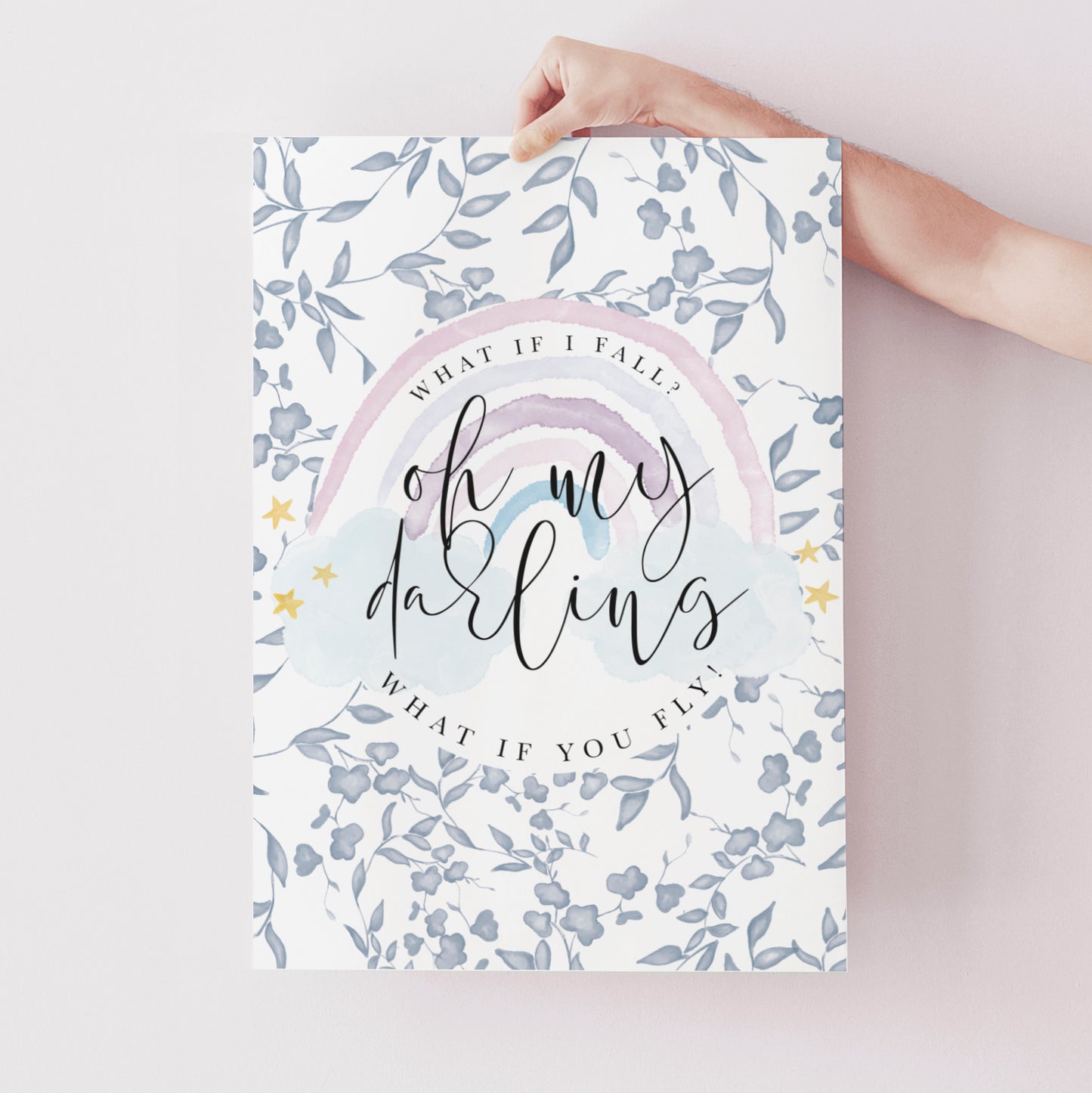 Rainbow childrens Art Print UK