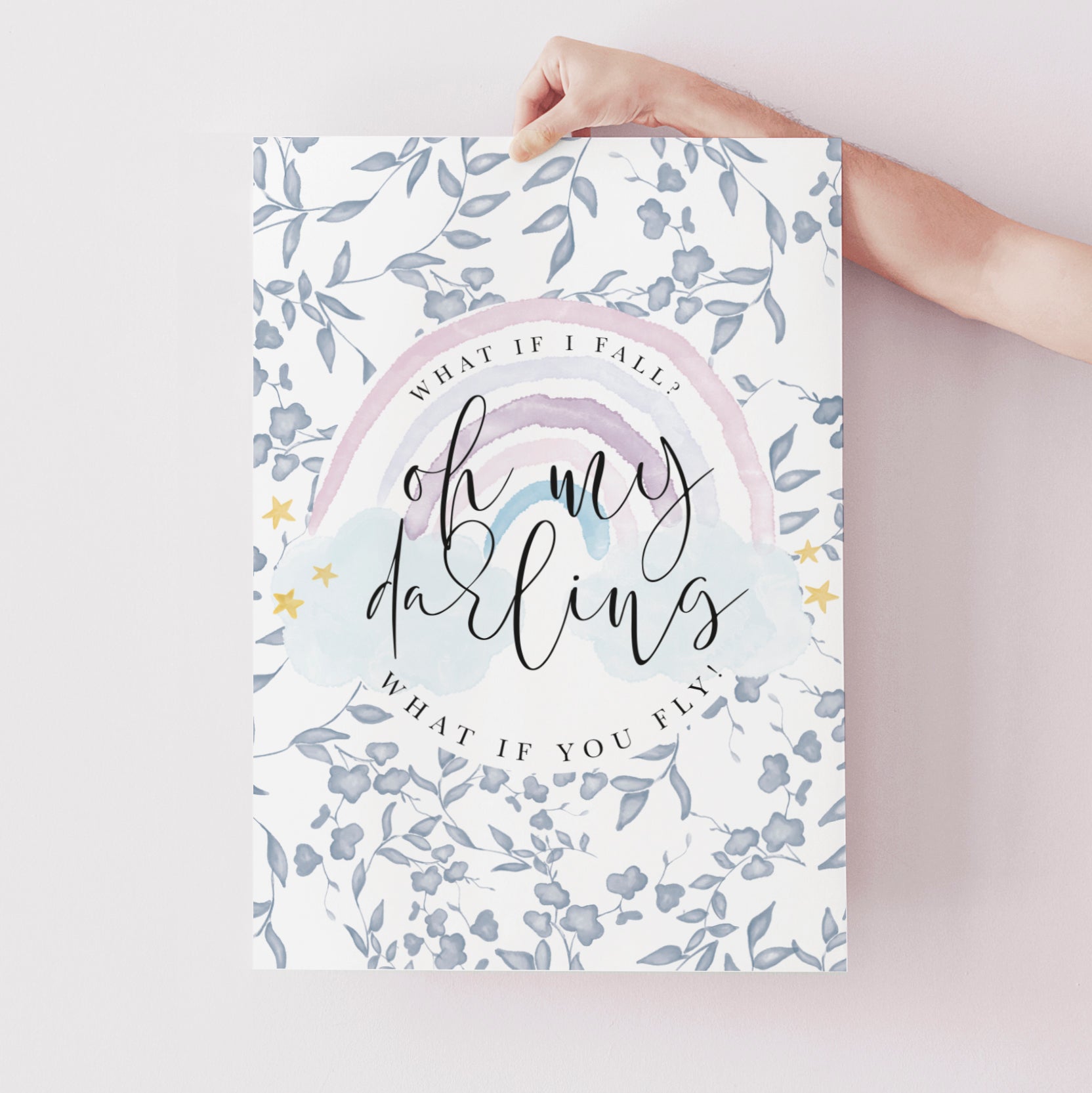 Rainbow childrens Art Print UK