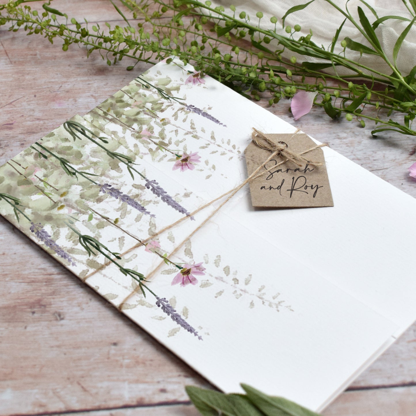 Whisper Gatefold Wedding Invitation