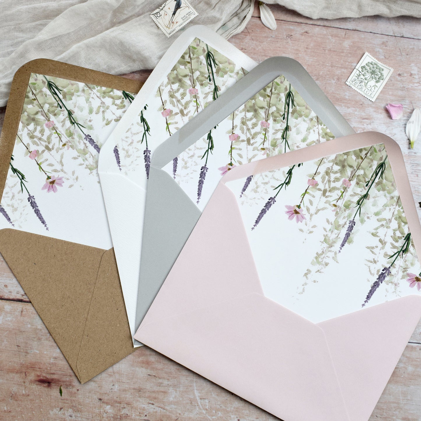 Whisper Gatefold Wedding Invitation