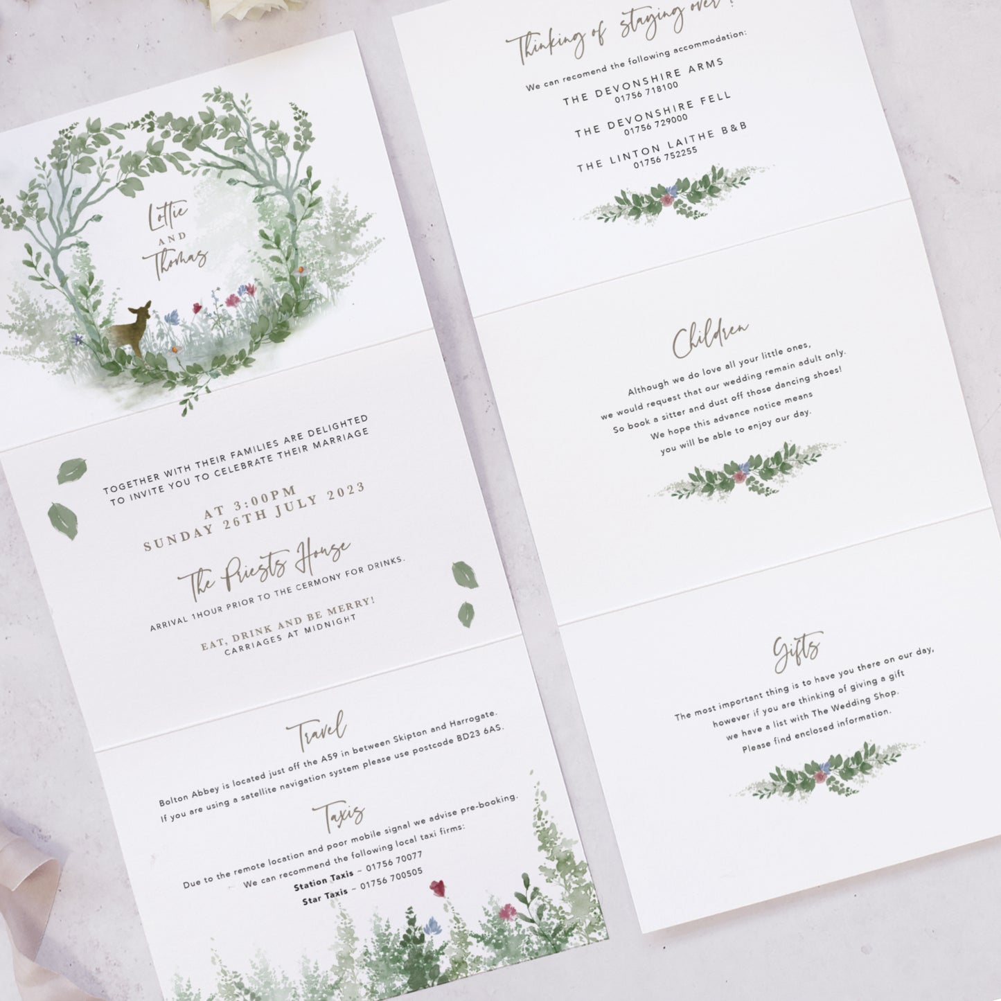 woodland wedding rustic wedding stationery suite