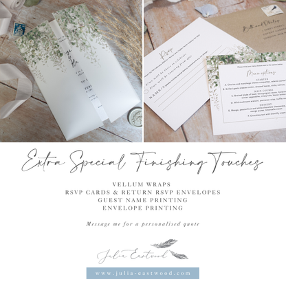 Whimsical Windsor Wedding Invitation Stack