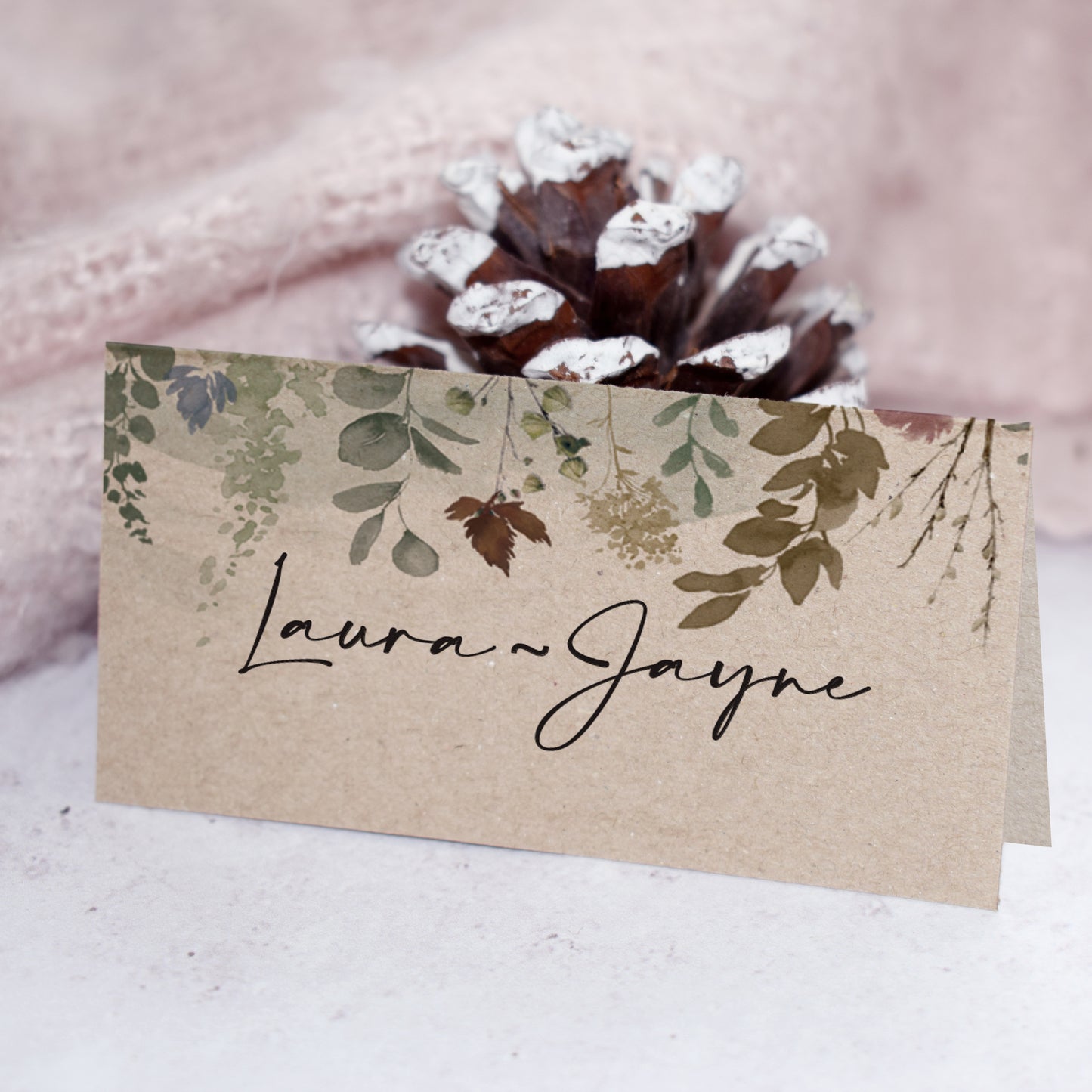 Autumn Kraft Place Cards