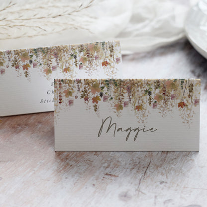 Whimsical Autumn Place Cards