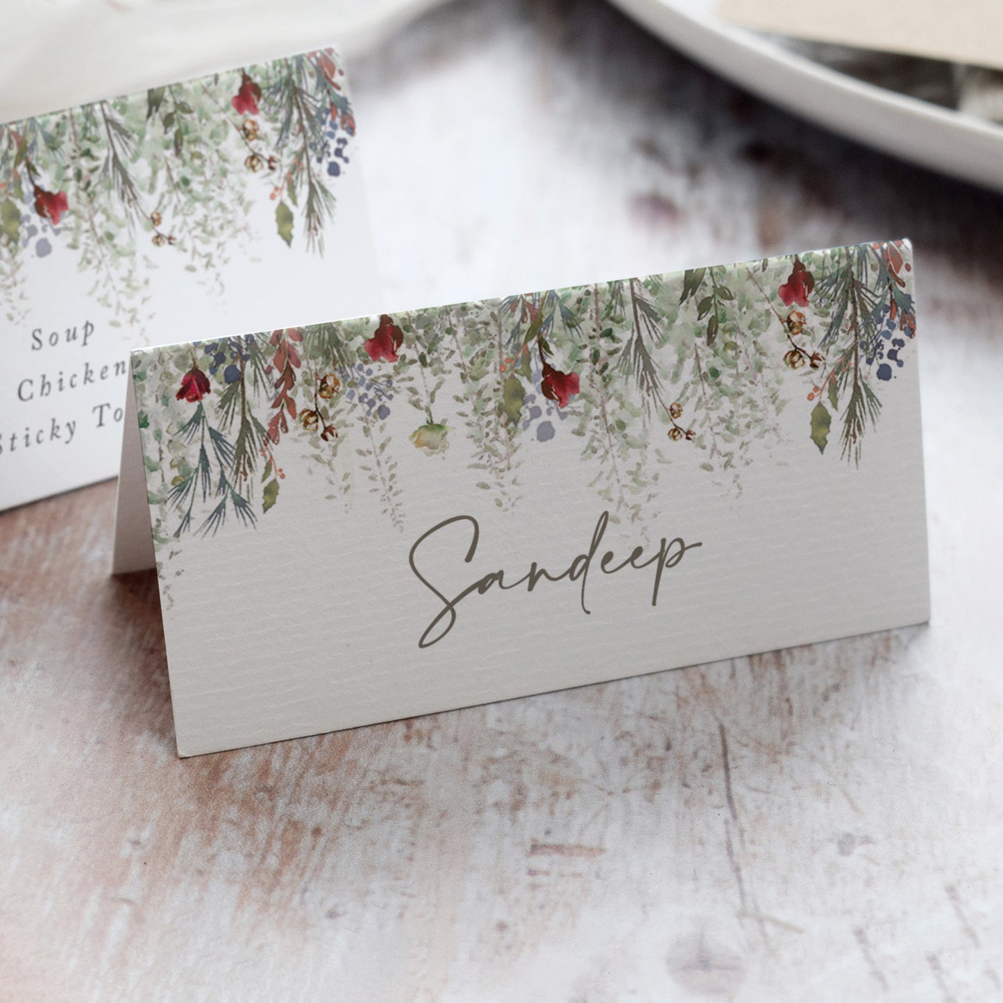 Whimsical Noel Place Cards